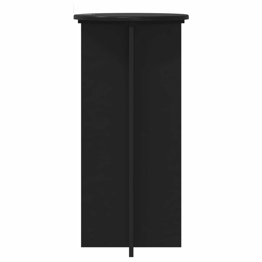 Pflanzenständer 2 pcs Schwarz 40 x 40 x 80 cm Holzwerkstoff