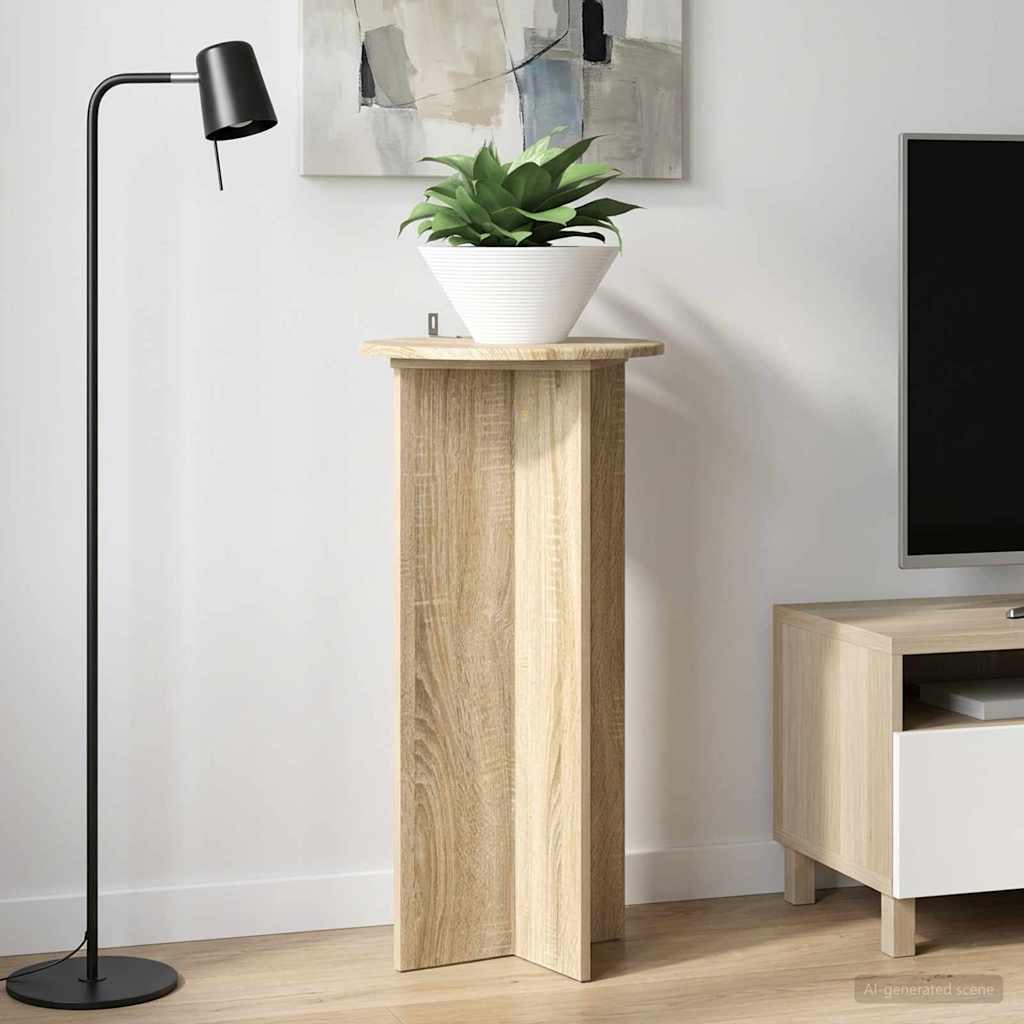 Pflanzenständer 2 pcs Sonoma-Eiche 40 x 40 x 80 cm