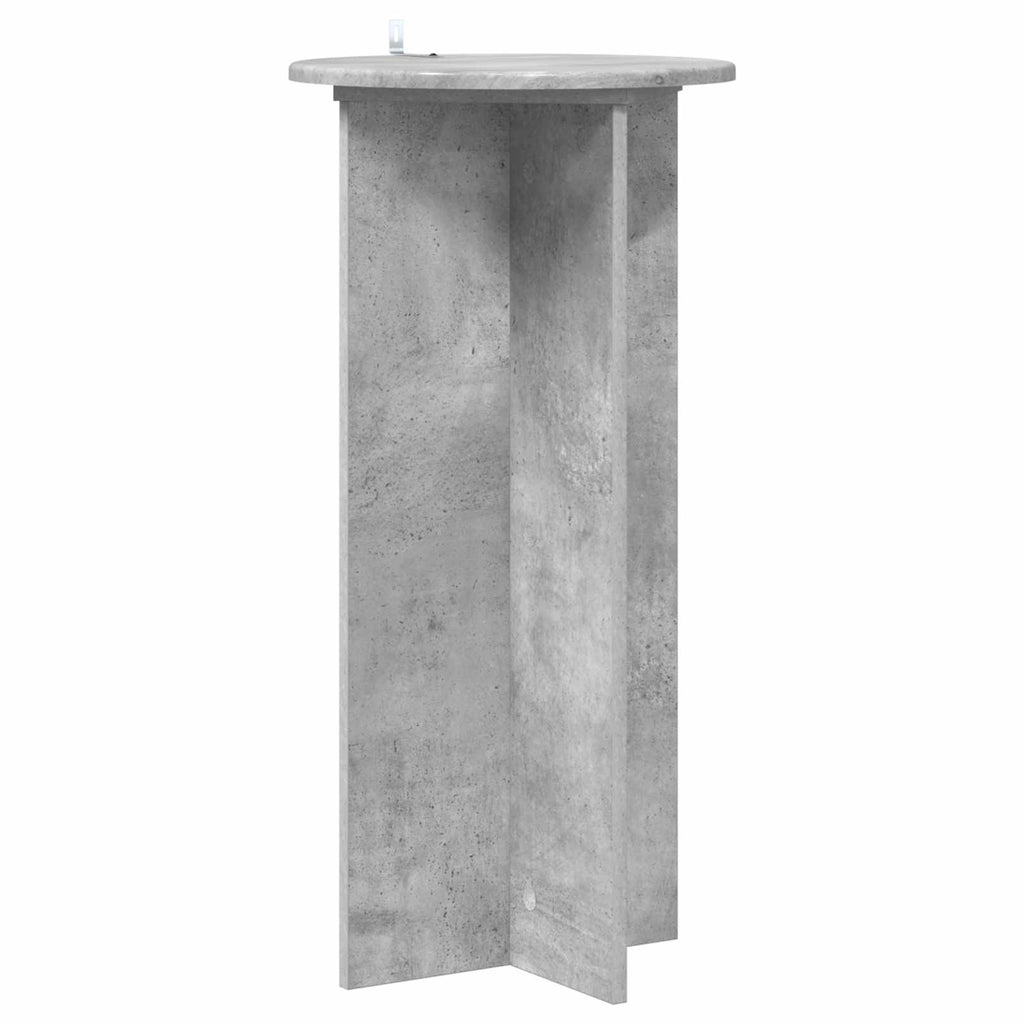 Pflanzenständer 2 pcs Betongrau 40 x 40 x 80 cm Holzwerkstoff
