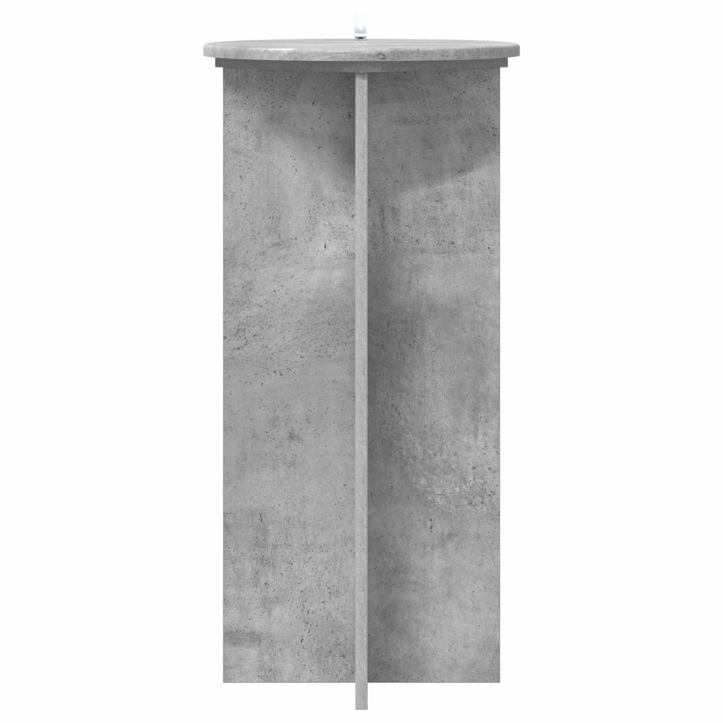 Pflanzenständer 2 pcs Betongrau 40 x 40 x 80 cm Holzwerkstoff