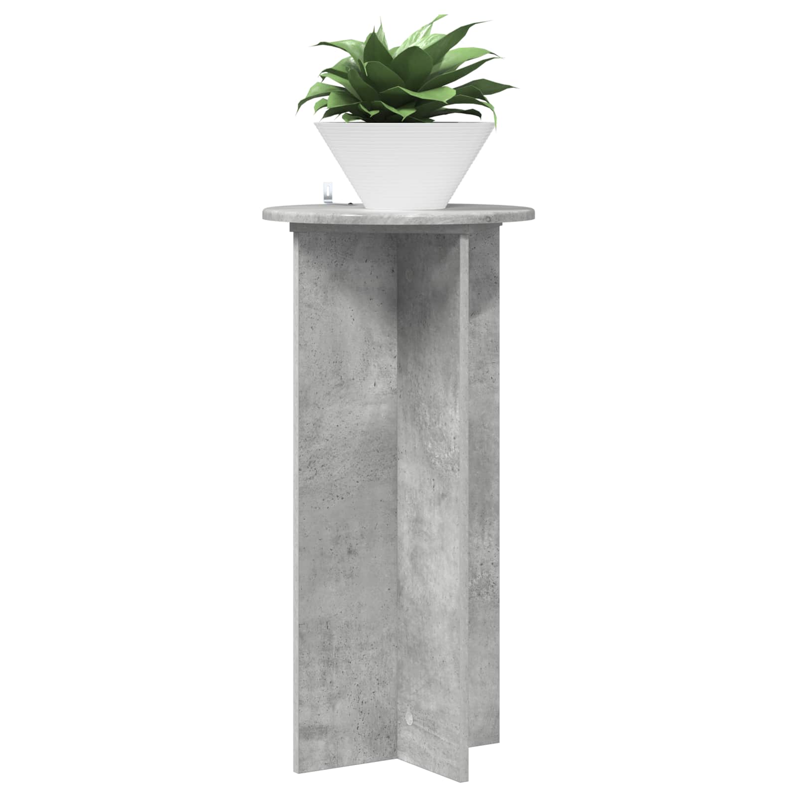 Pflanzenständer 2 pcs Betongrau 40 x 40 x 80 cm Holzwerkstoff