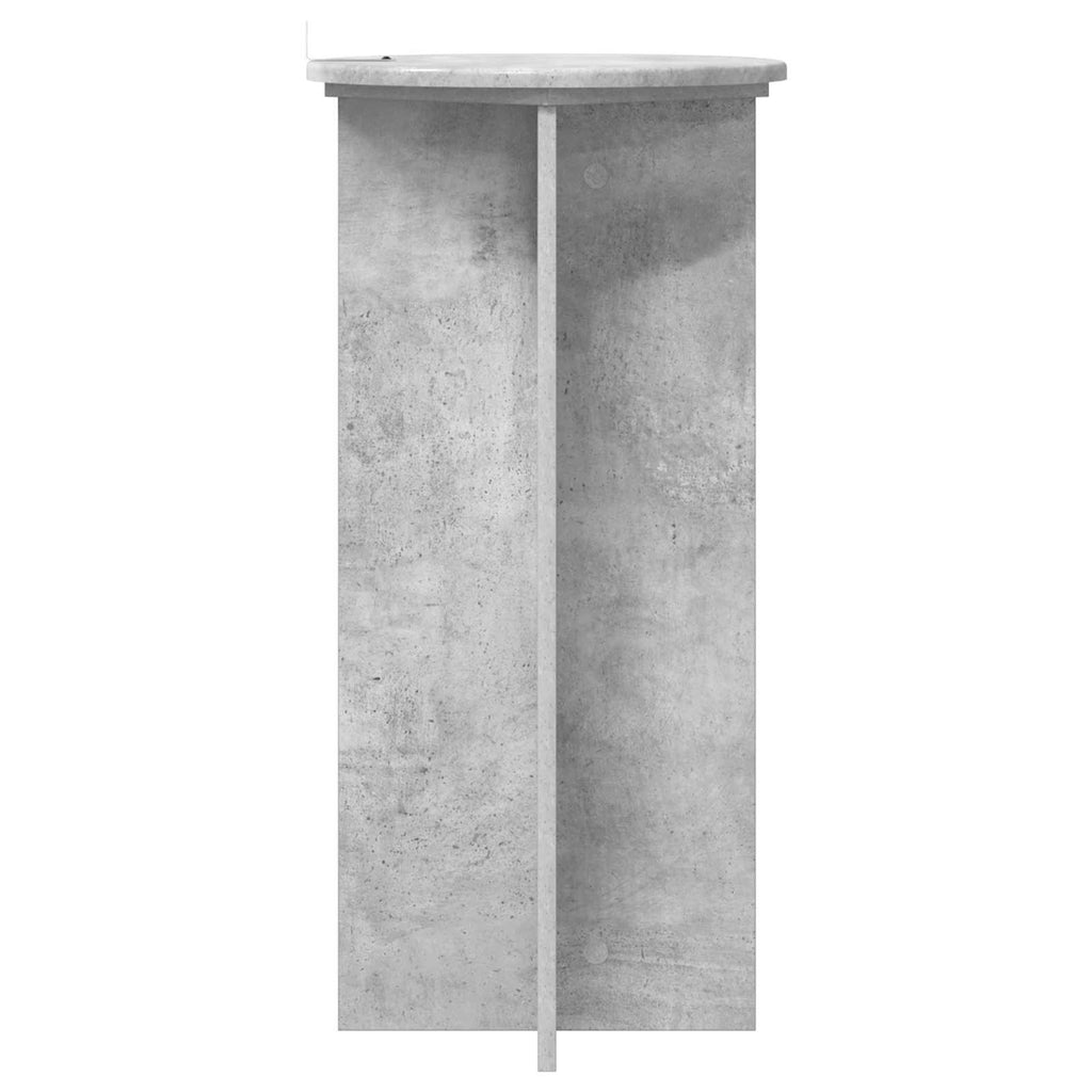 Pflanzenständer 2 pcs Betongrau 40 x 40 x 80 cm Holzwerkstoff