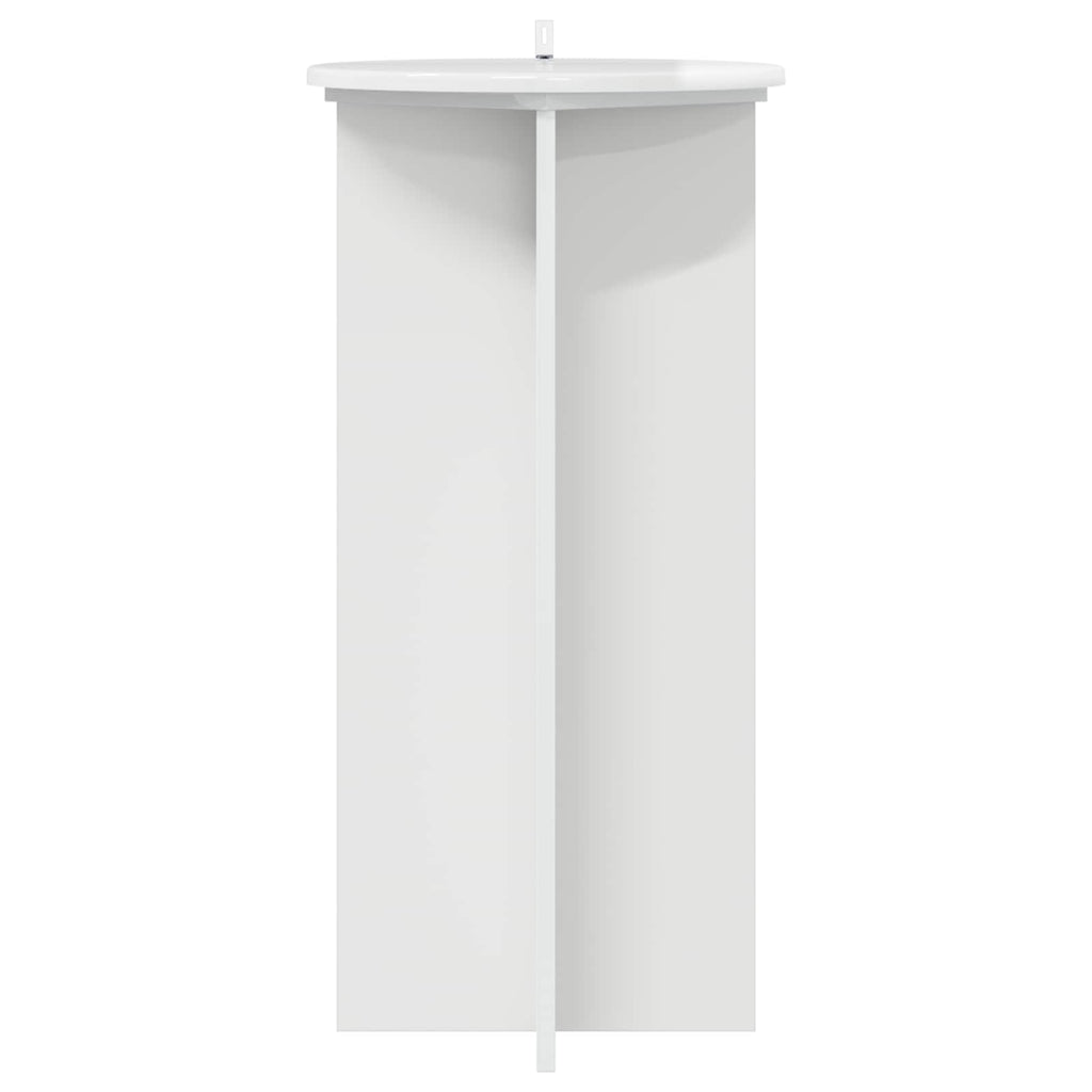 Pflanzenständer 2 pcs Hochglanz Weiß 40 x 40 x 80 cm