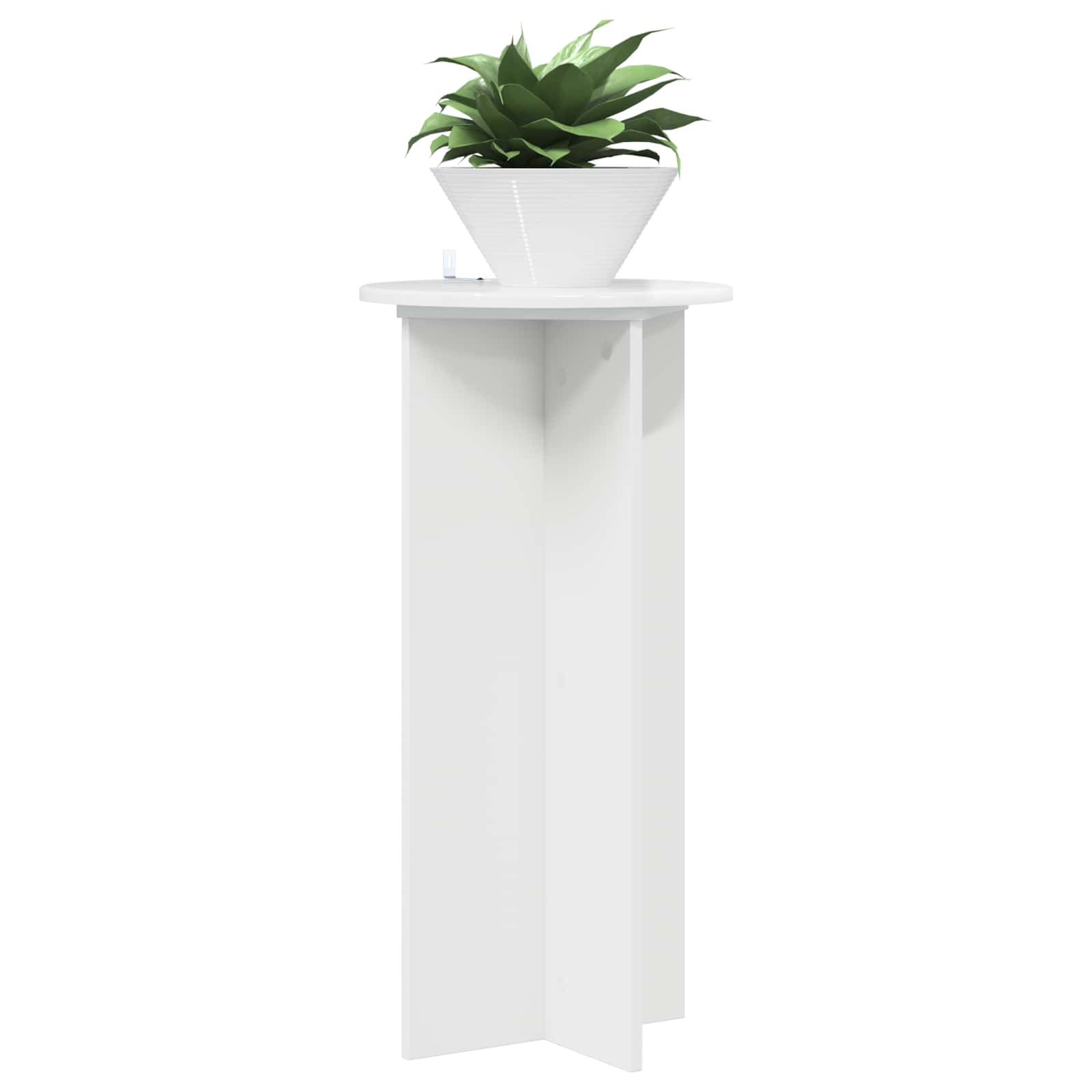 Pflanzenständer 2 pcs Hochglanz Weiß 40 x 40 x 80 cm