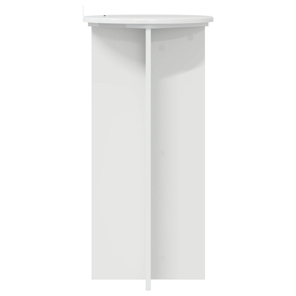Pflanzenständer 2 pcs Hochglanz Weiß 40 x 40 x 80 cm