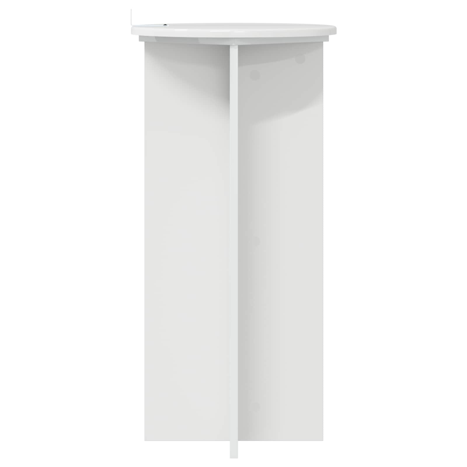 Pflanzenständer 2 pcs Hochglanz Weiß 40 x 40 x 80 cm