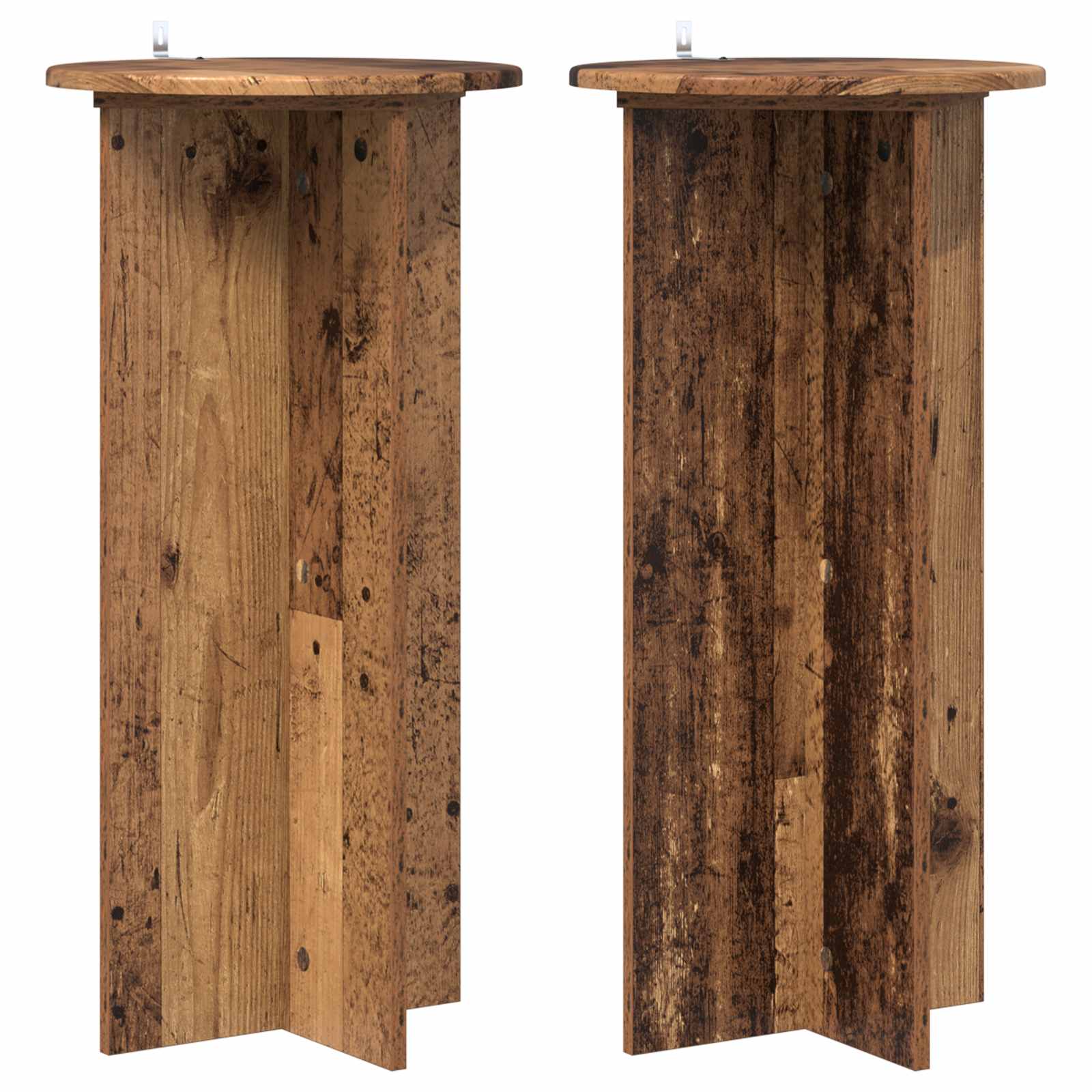 Pflanzenständer 2 pcs Altholz 40 x 40 x 80 cm Holzwerkstoff