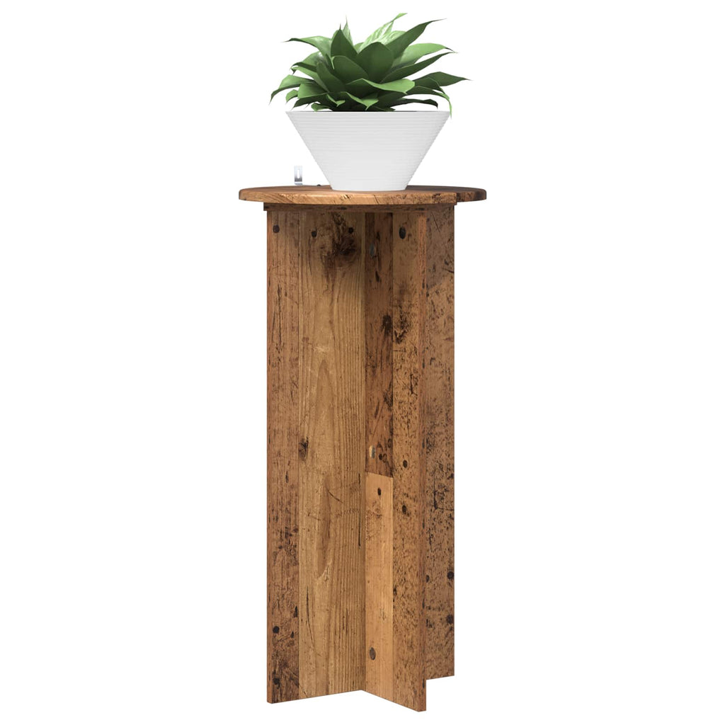 Pflanzenständer 2 pcs Altholz 40 x 40 x 80 cm Holzwerkstoff
