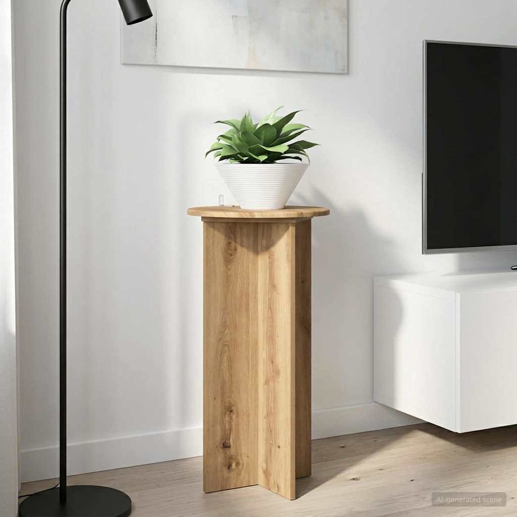 Pflanzenständer 2 pcs Artisan-Eiche 40 x 40 x 80 cm