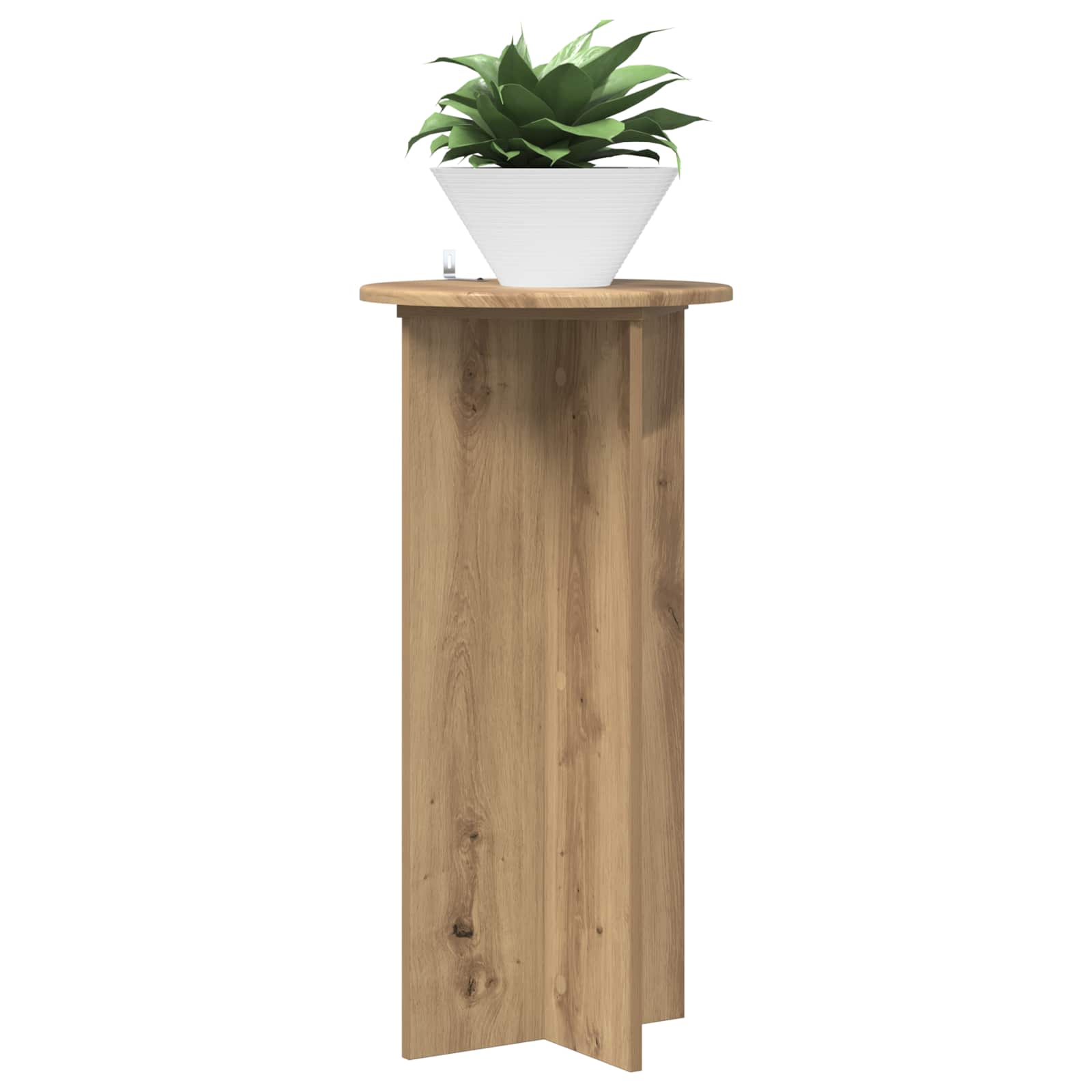 Pflanzenständer 2 pcs Artisan-Eiche 40 x 40 x 80 cm