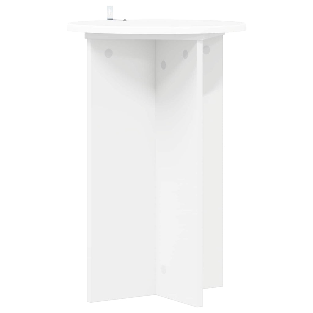 Pflanzenständer 2 pcs Weiß Ø40 x 60 cm Holzwerkstoff