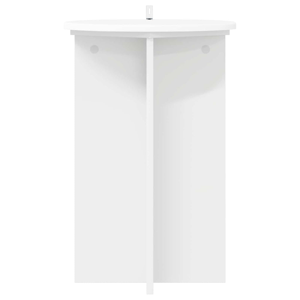 Pflanzenständer 2 pcs Weiß Ø40 x 60 cm Holzwerkstoff