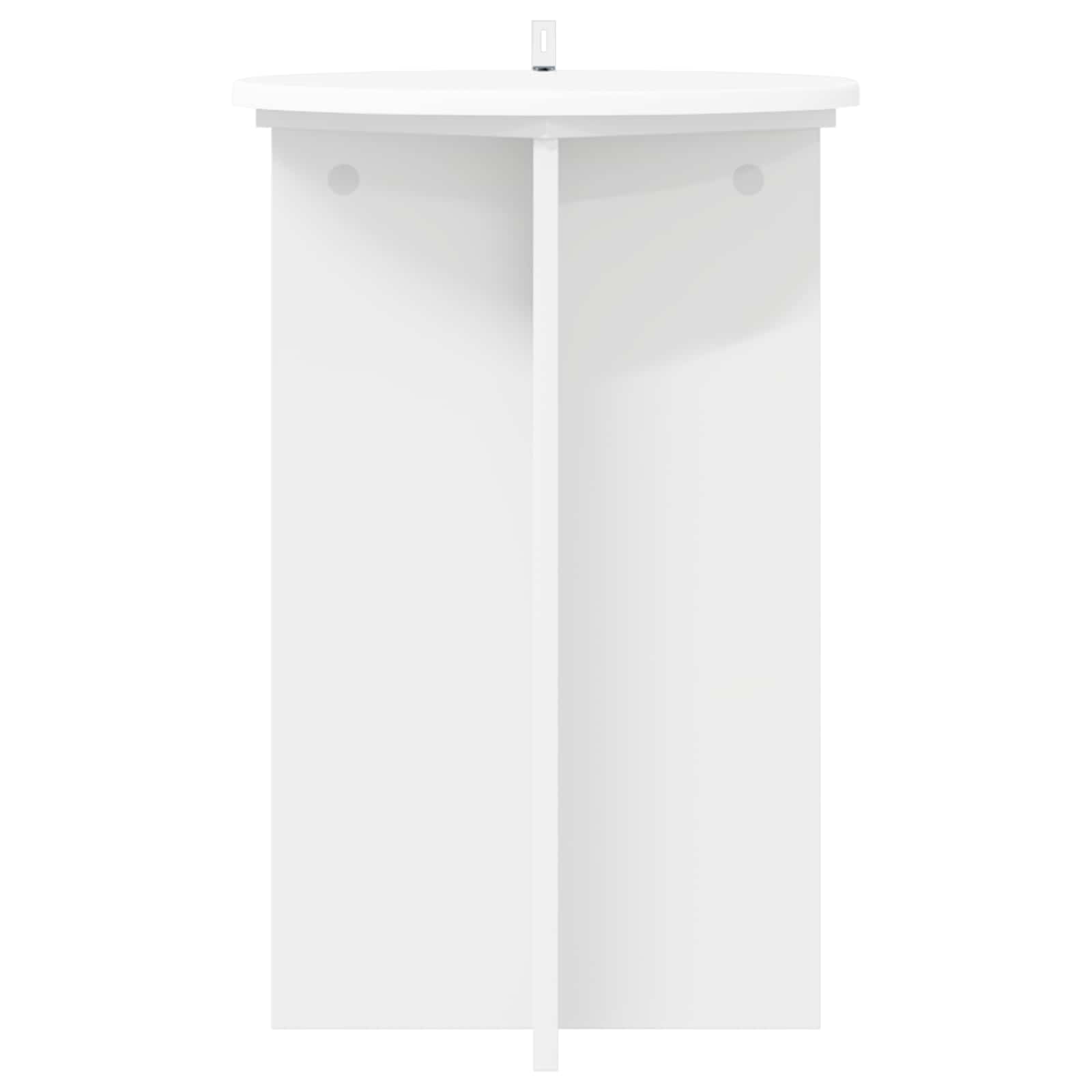 Pflanzenständer 2 pcs Weiß Ø40 x 60 cm Holzwerkstoff