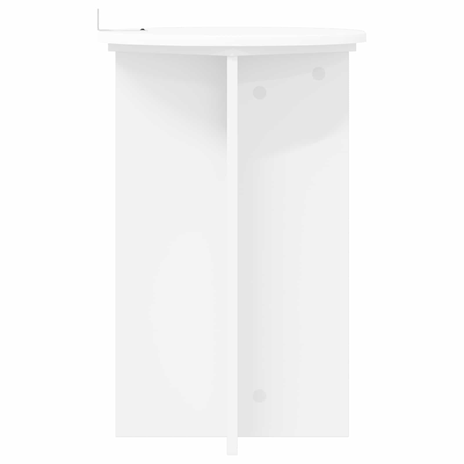 Pflanzenständer 2 pcs Weiß Ø40 x 60 cm Holzwerkstoff