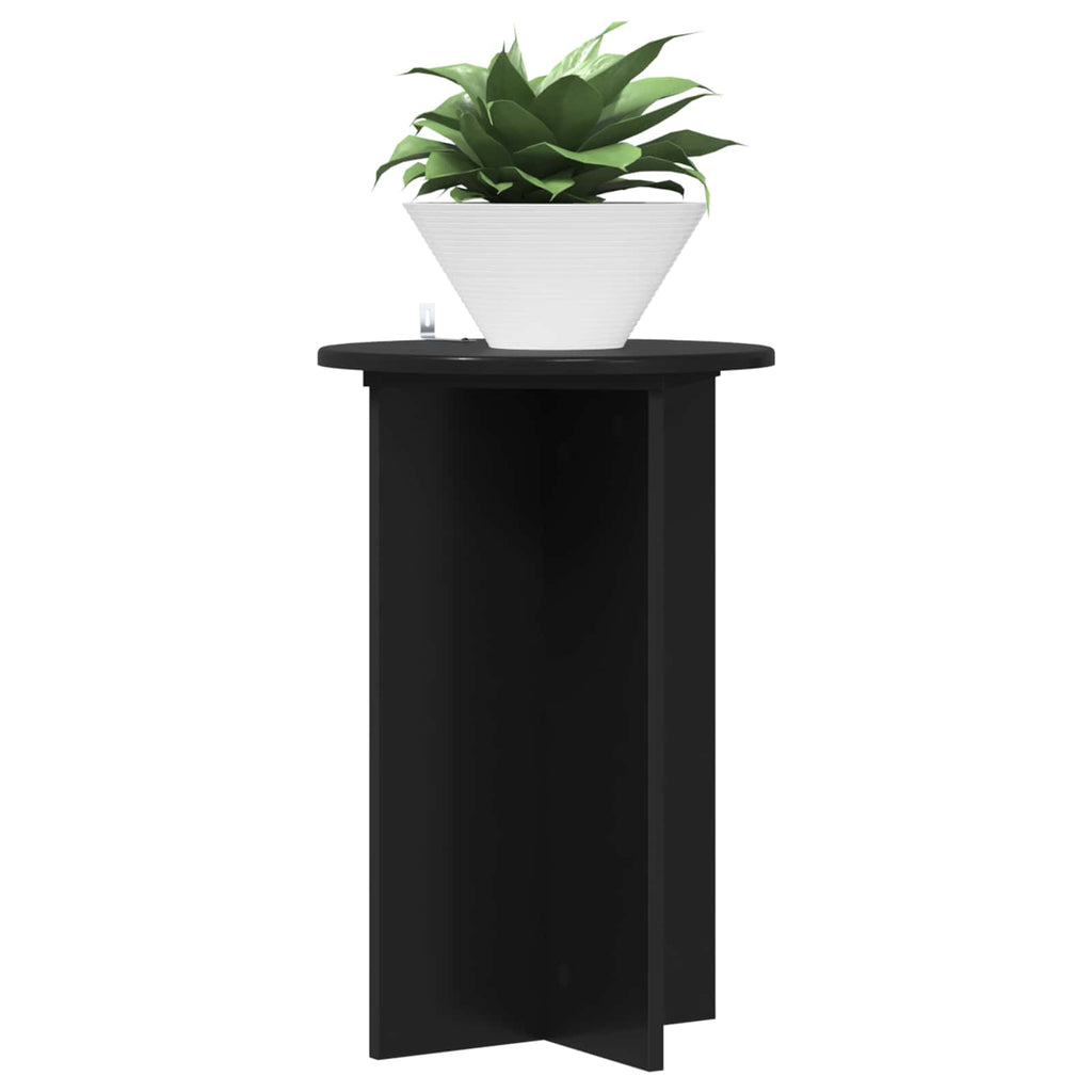 Pflanzenständer 2 pcs Schwarz Ø40 x 60 cm Holzwerkstoff