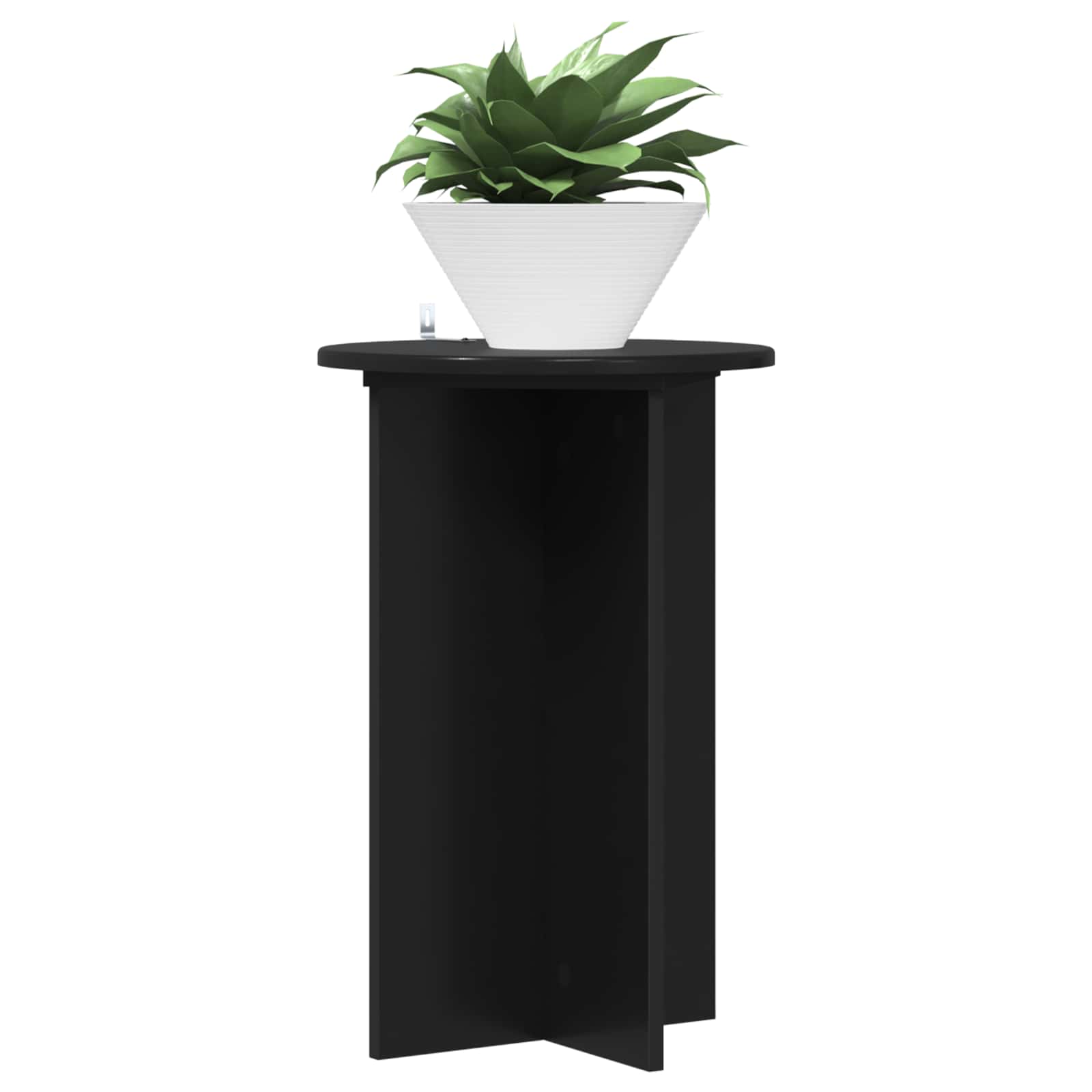 Pflanzenständer 2 pcs Schwarz Ø40 x 60 cm Holzwerkstoff