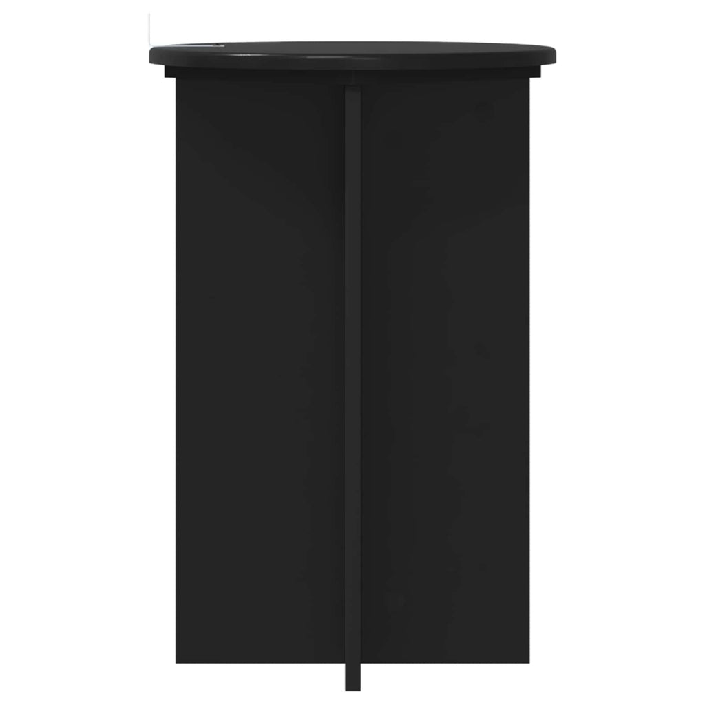 Pflanzenständer 2 pcs Schwarz Ø40 x 60 cm Holzwerkstoff