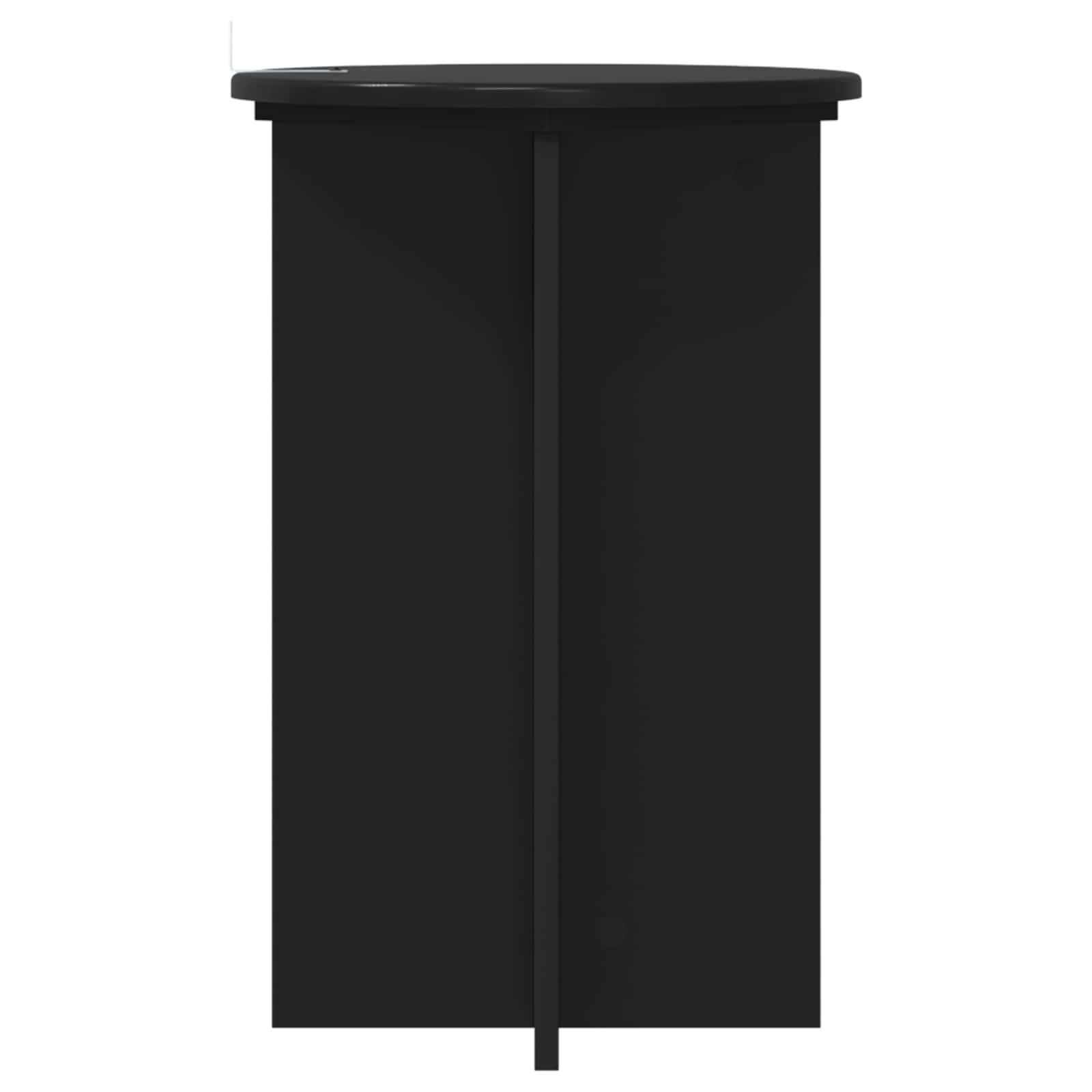 Pflanzenständer 2 pcs Schwarz Ø40 x 60 cm Holzwerkstoff