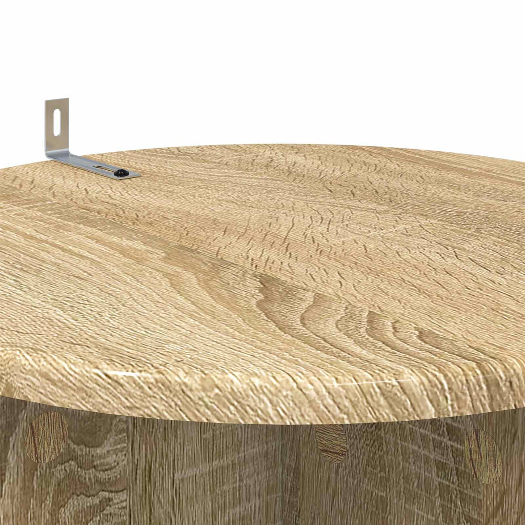 Pflanzenständer 2 pcs Sonoma-Eiche Ø40 x 60 cm Holzwerkstoff