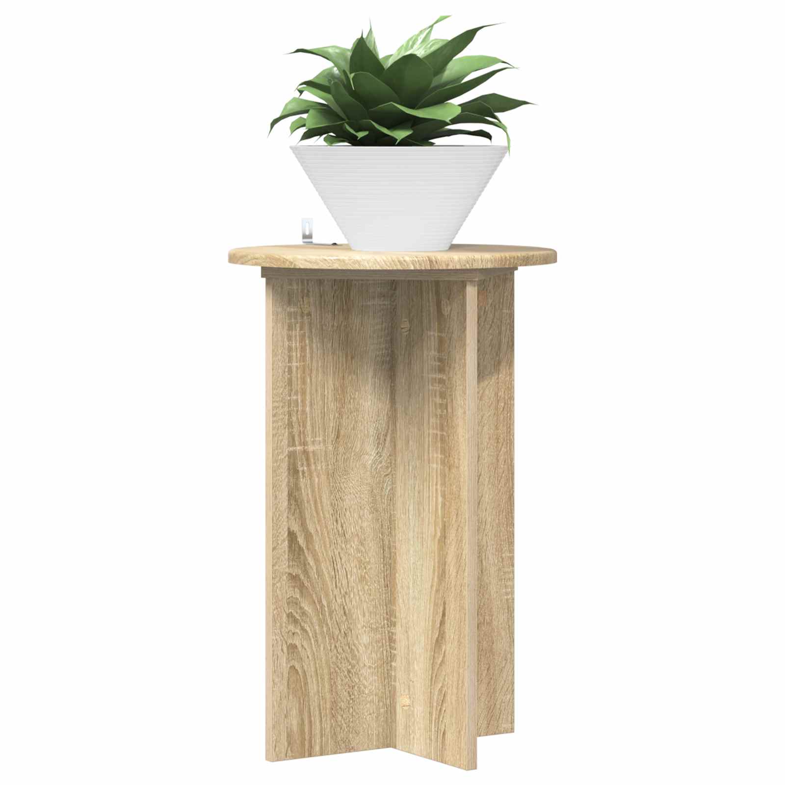 Pflanzenständer 2 pcs Sonoma-Eiche Ø40 x 60 cm Holzwerkstoff