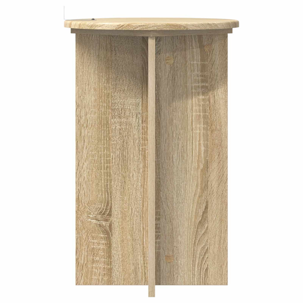 Pflanzenständer 2 pcs Sonoma-Eiche Ø40 x 60 cm Holzwerkstoff