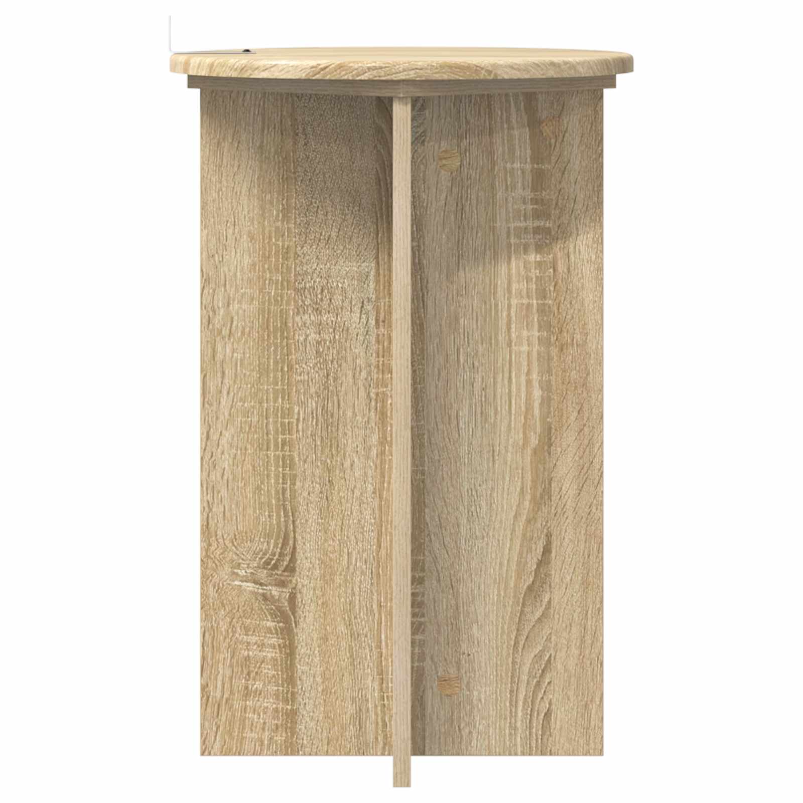 Pflanzenständer 2 pcs Sonoma-Eiche Ø40 x 60 cm Holzwerkstoff