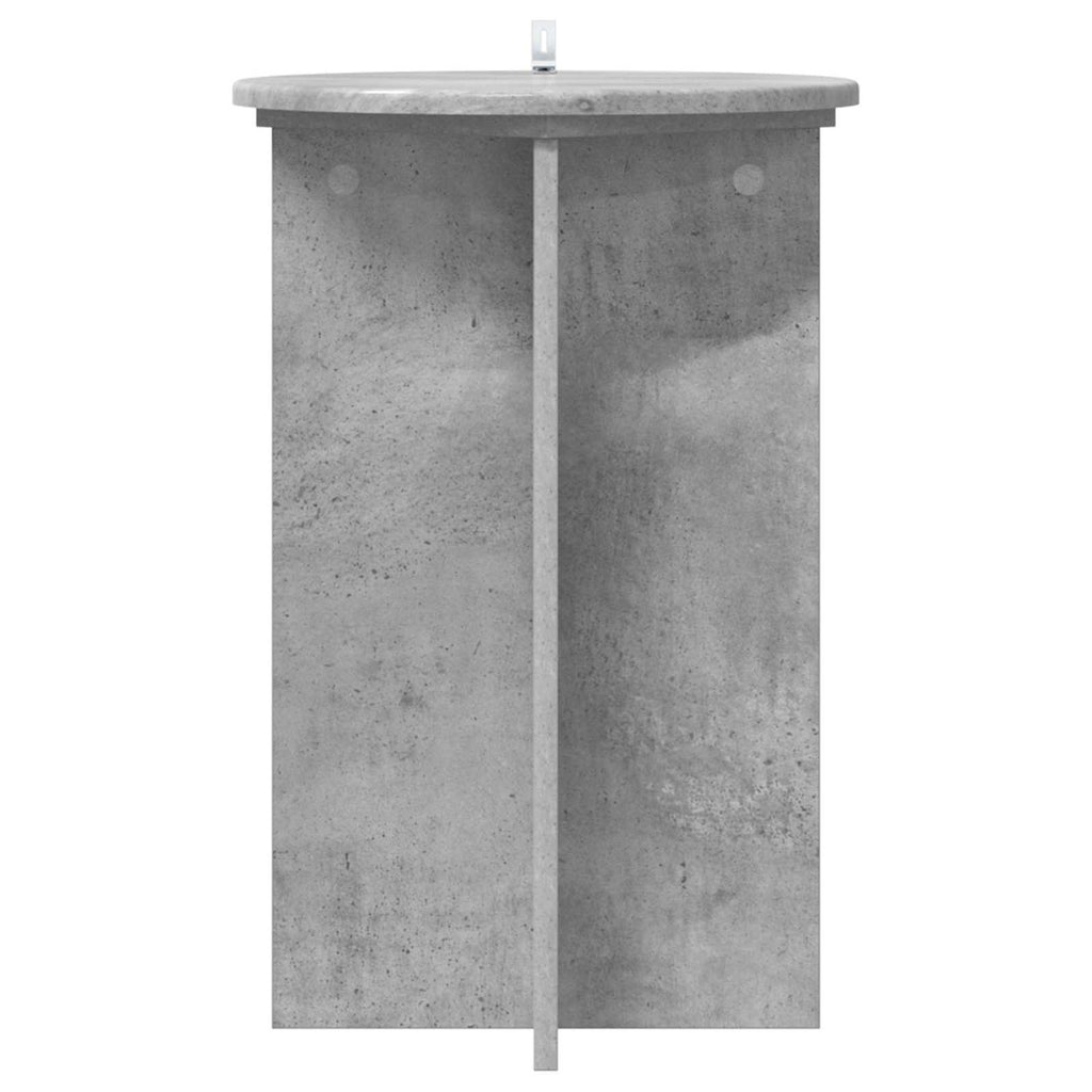 Pflanzenständer 2 pcs Betongrau Ø40 x 60 cm Holzwerkstoff