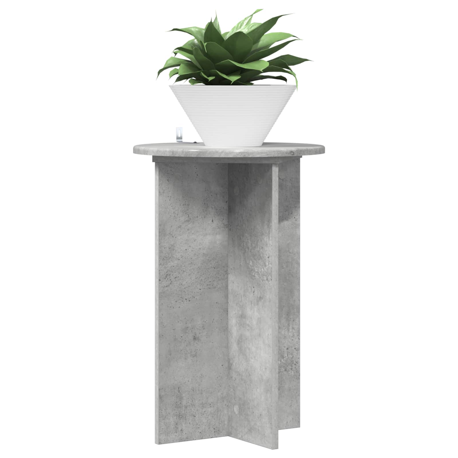 Pflanzenständer 2 pcs Betongrau Ø40 x 60 cm Holzwerkstoff