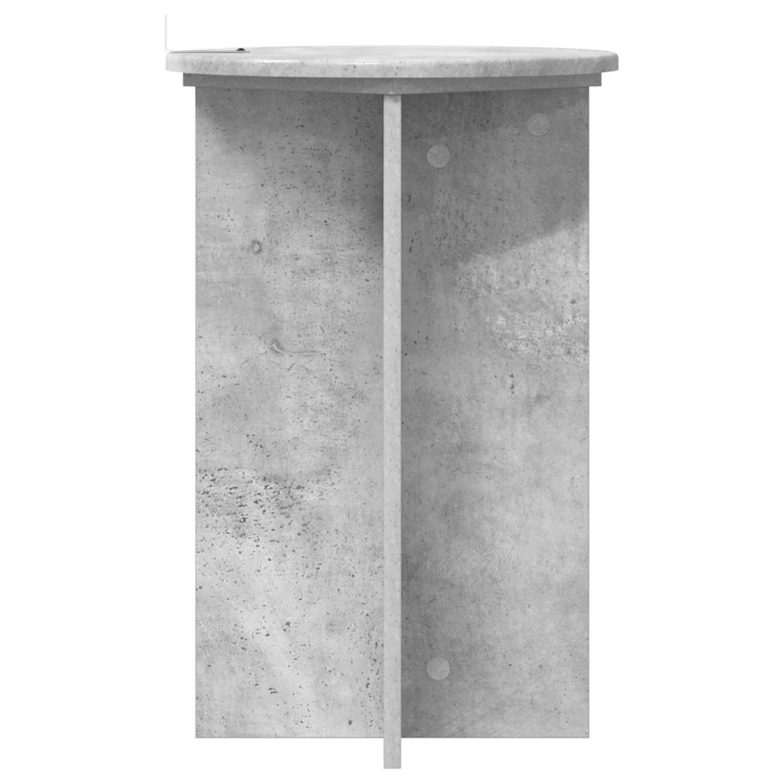Pflanzenständer 2 pcs Betongrau Ø40 x 60 cm Holzwerkstoff