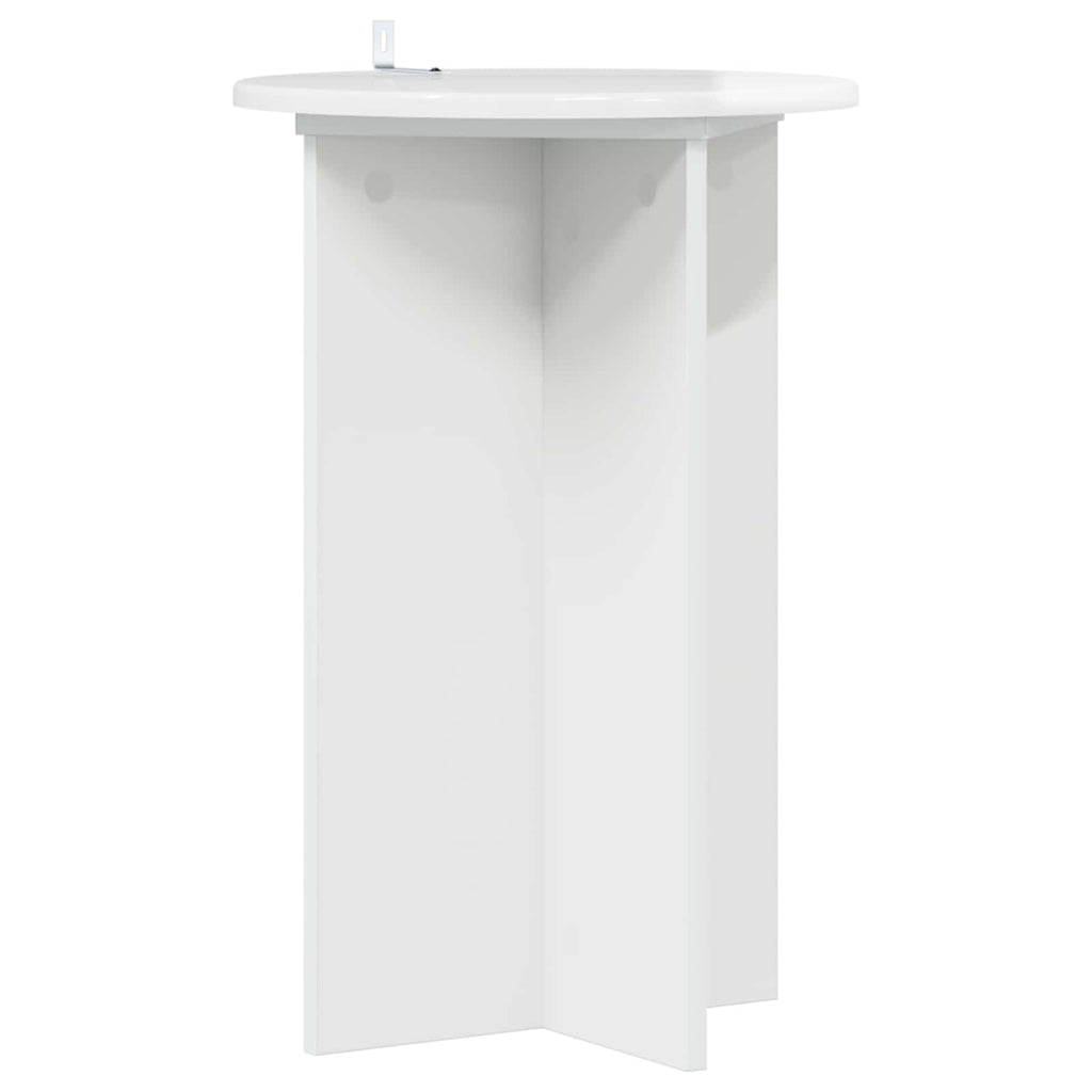 Pflanzenständer 2 pcs Hochglanz Weiß Ø40 x 60 cm Holzwerkstoff