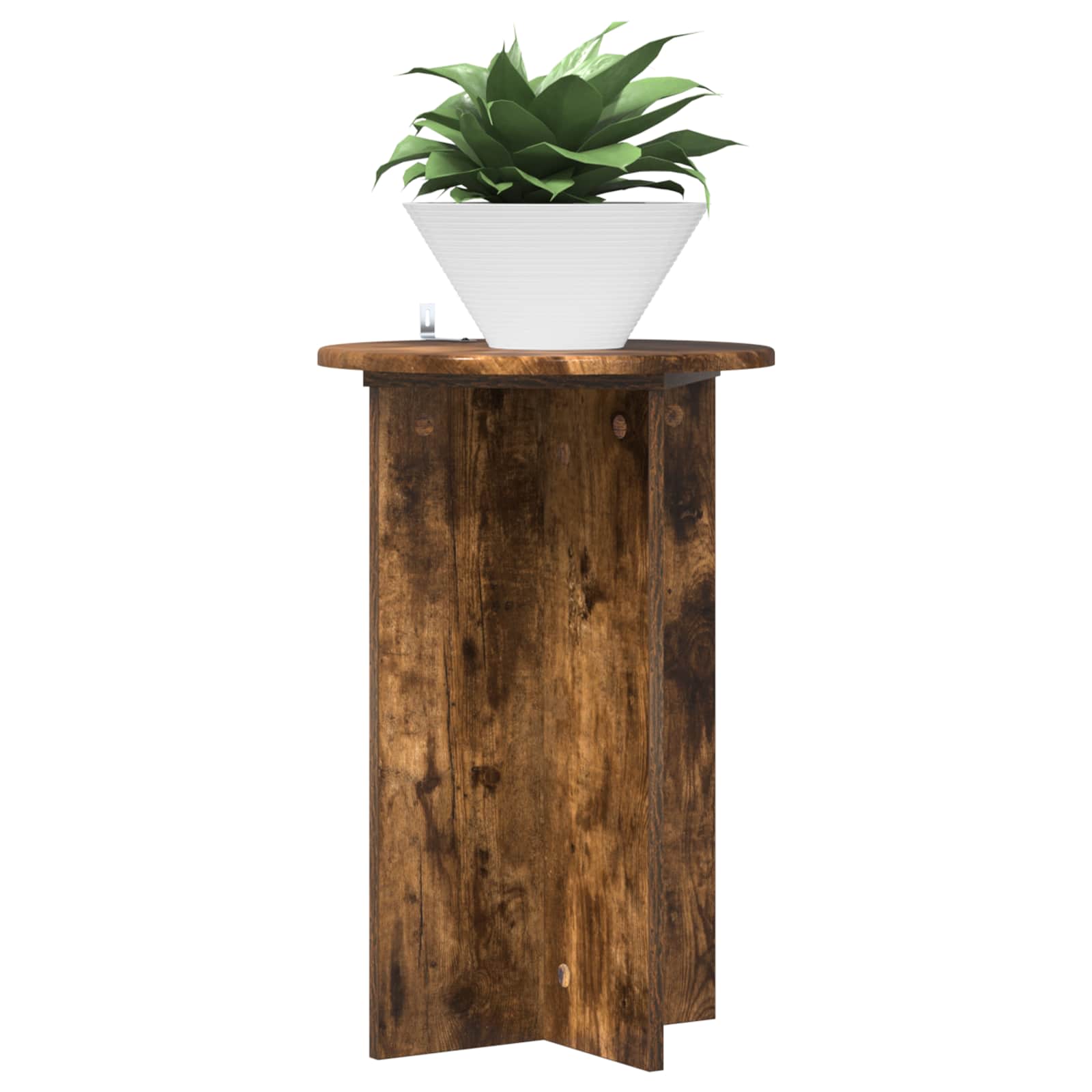 Pflanzenständer 2 pcs Geräucherte Eiche Ø40 x 60 cm