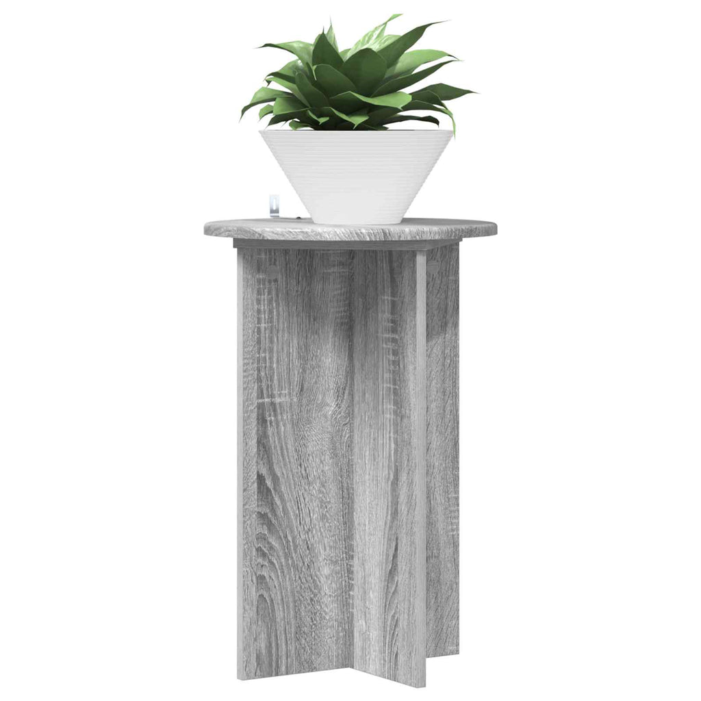 Pflanzenständer 2 pcs Graues Sonoma Ø40 x 60 cm Holzwerkstoff