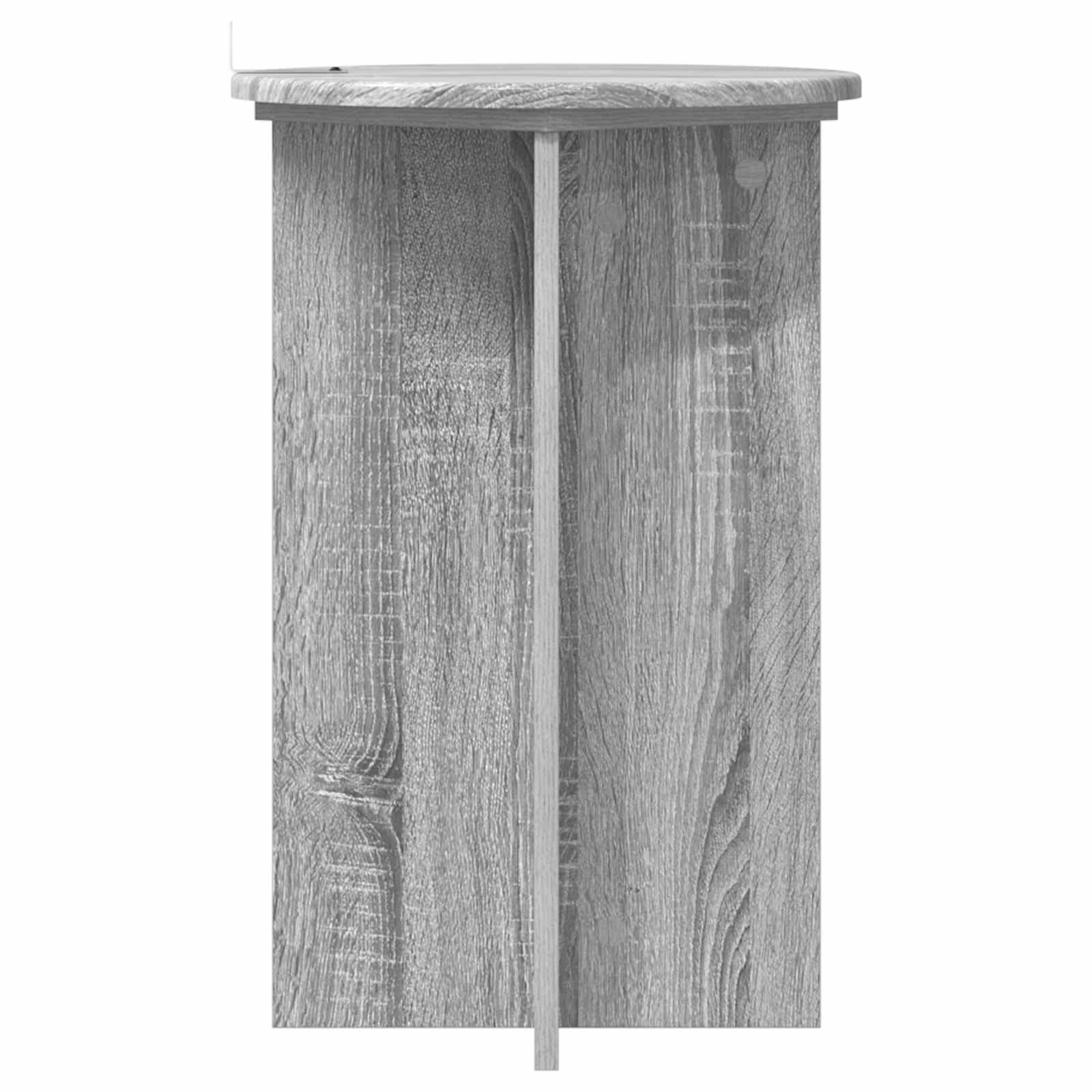 Pflanzenständer 2 pcs Graues Sonoma Ø40 x 60 cm Holzwerkstoff