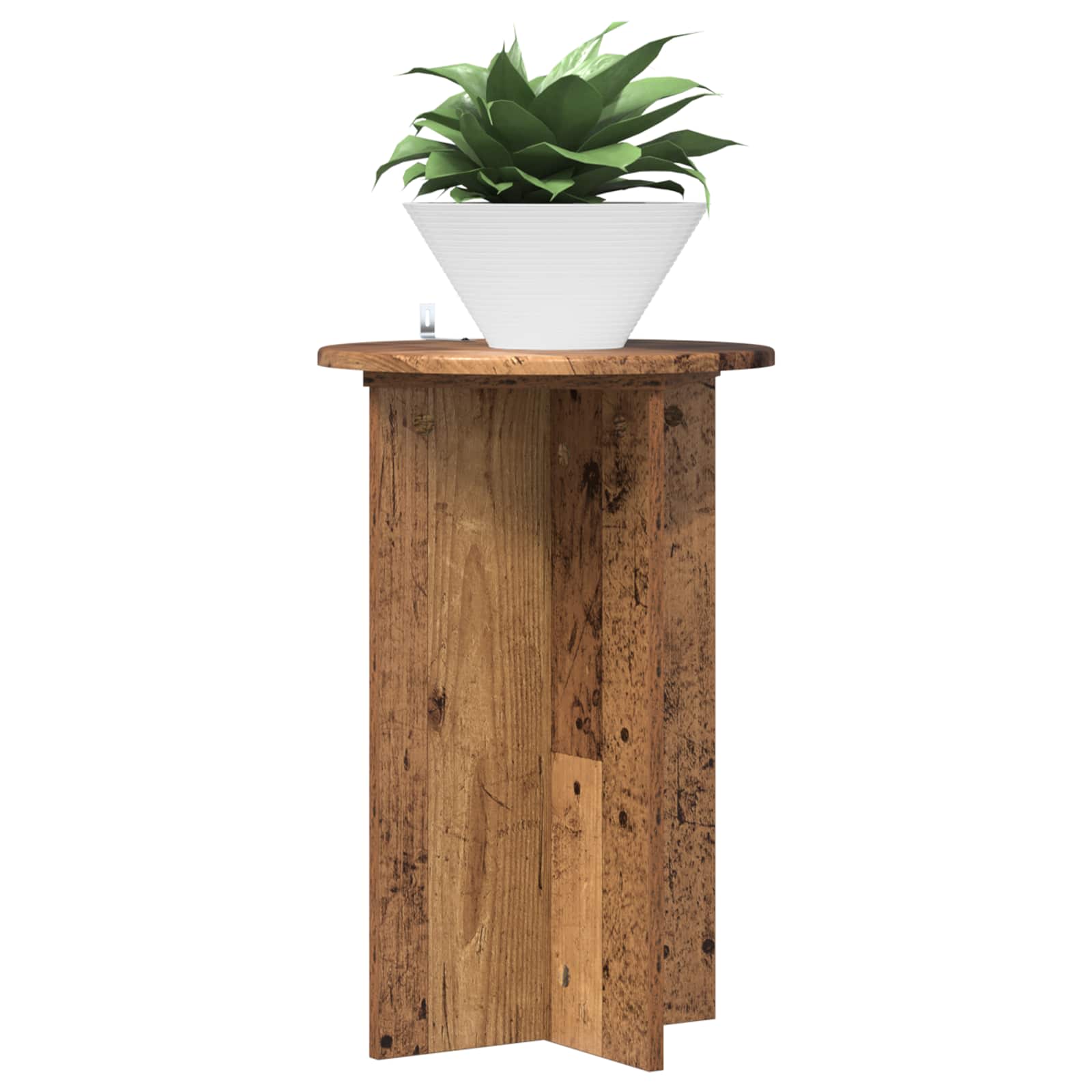 Pflanzenständer 2 pcs Altholz Ø40 x 60 cm Holzwerkstoff