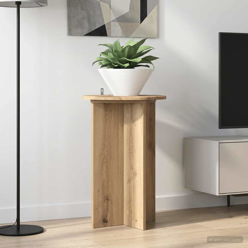 Pflanzenständer 2 pcs Artisan-Eiche Ø40 x 60 cm Holzwerkstoff