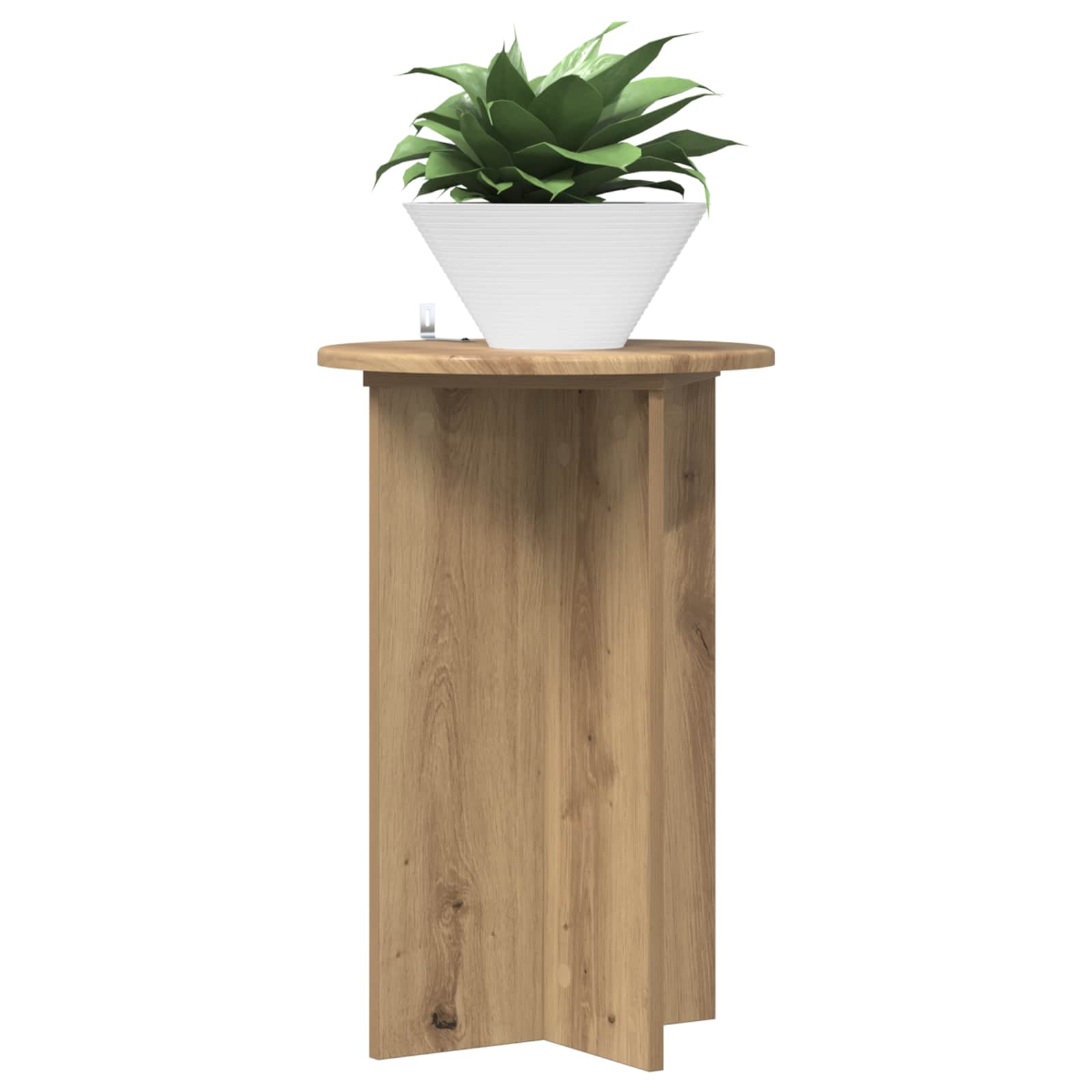 Pflanzenständer 2 pcs Artisan-Eiche Ø40 x 60 cm Holzwerkstoff