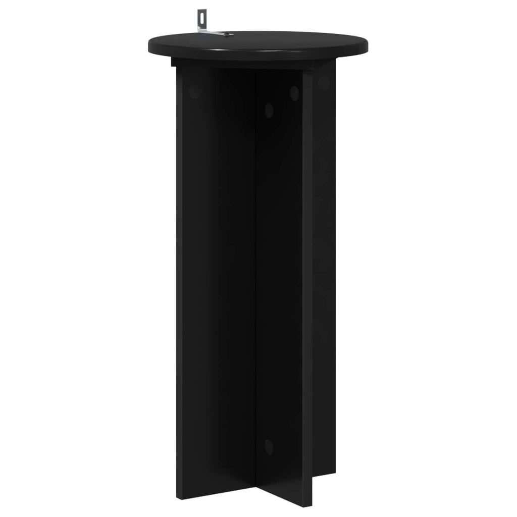 Pflanzenständer 2 pcs Schwarz 29,5 x 29,5 x 60 cm Holzwerkstoff