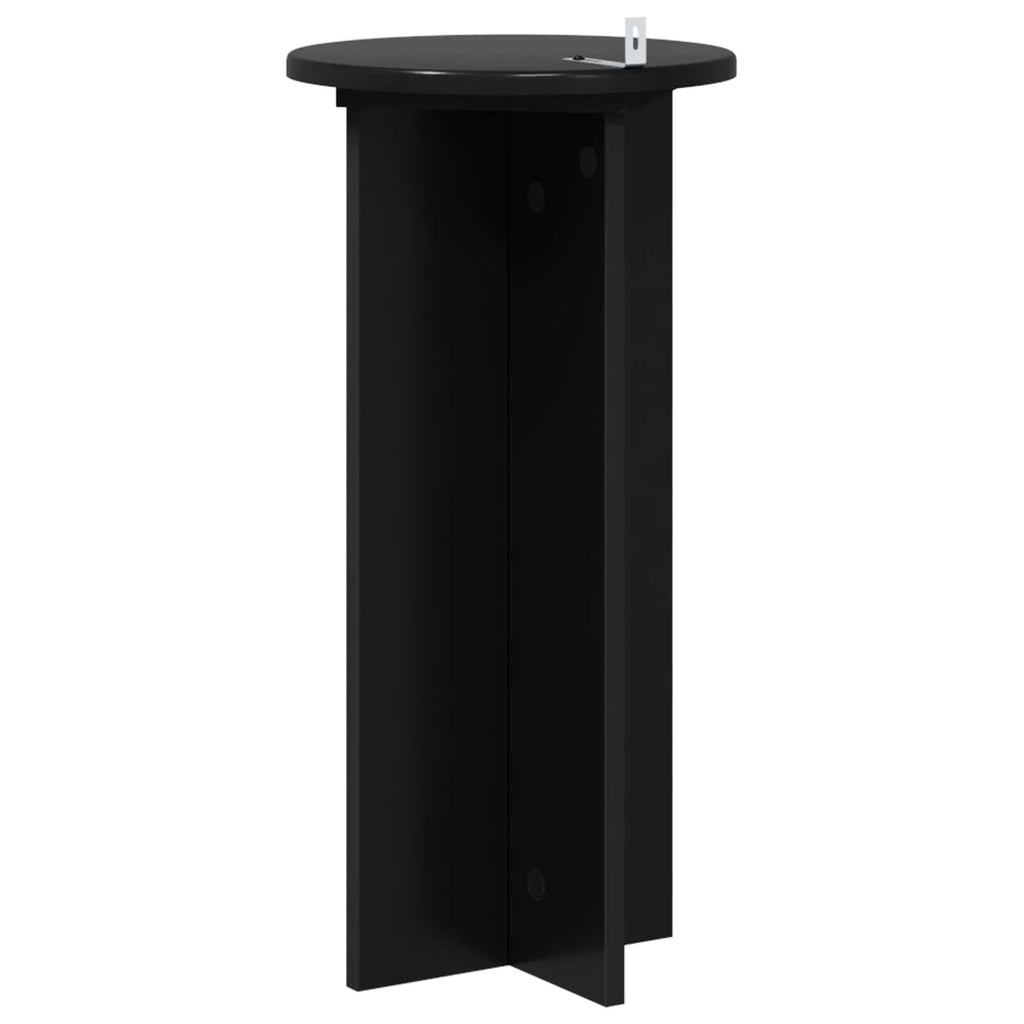 Pflanzenständer 2 pcs Schwarz 29,5 x 29,5 x 60 cm Holzwerkstoff