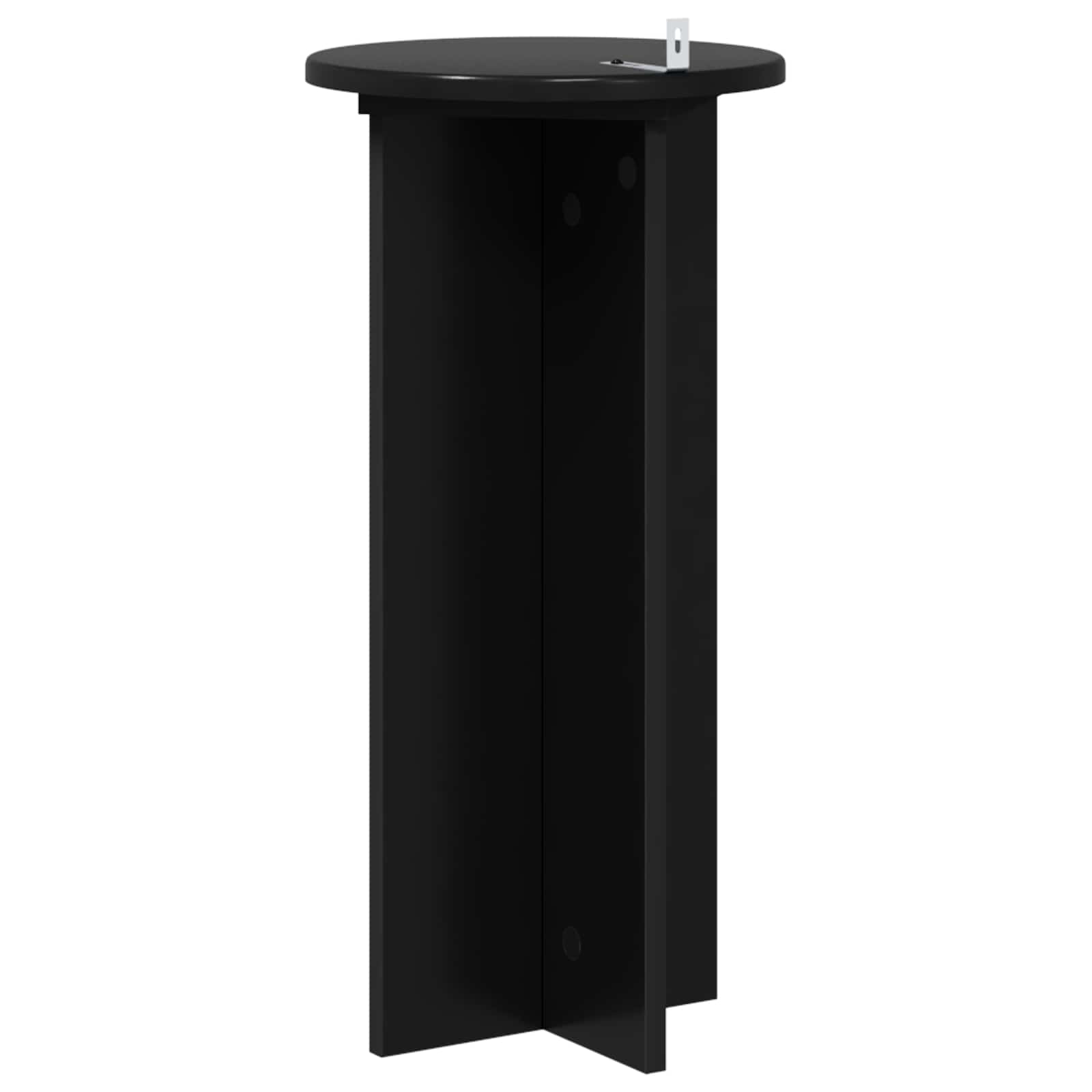 Pflanzenständer 2 pcs Schwarz 29,5 x 29,5 x 60 cm Holzwerkstoff