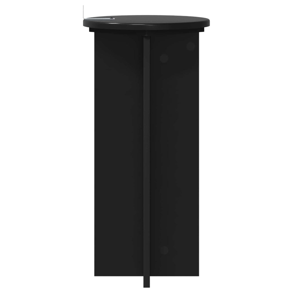 Pflanzenständer 2 pcs Schwarz 29,5 x 29,5 x 60 cm Holzwerkstoff