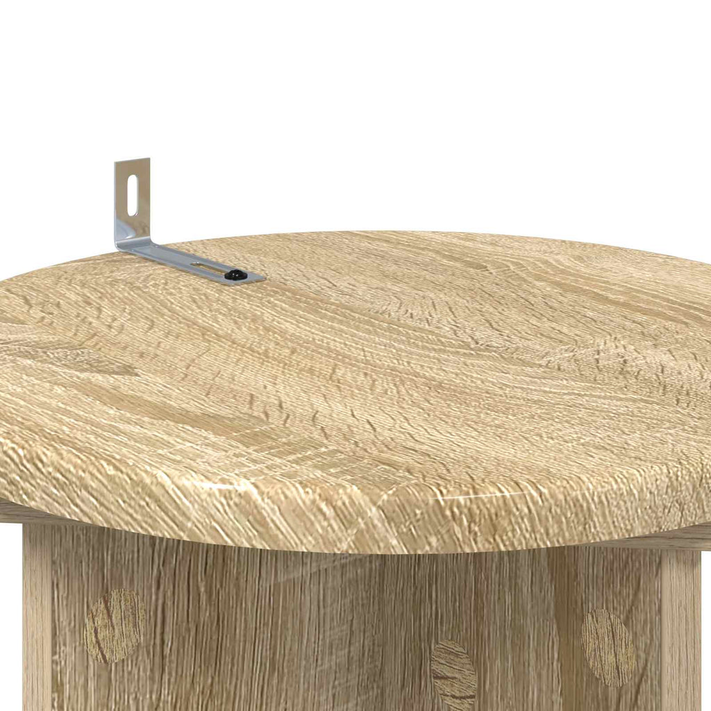 Pflanzenständer 2 pcs Sonoma-Eiche 29,5 x 29,5 x 60 cm