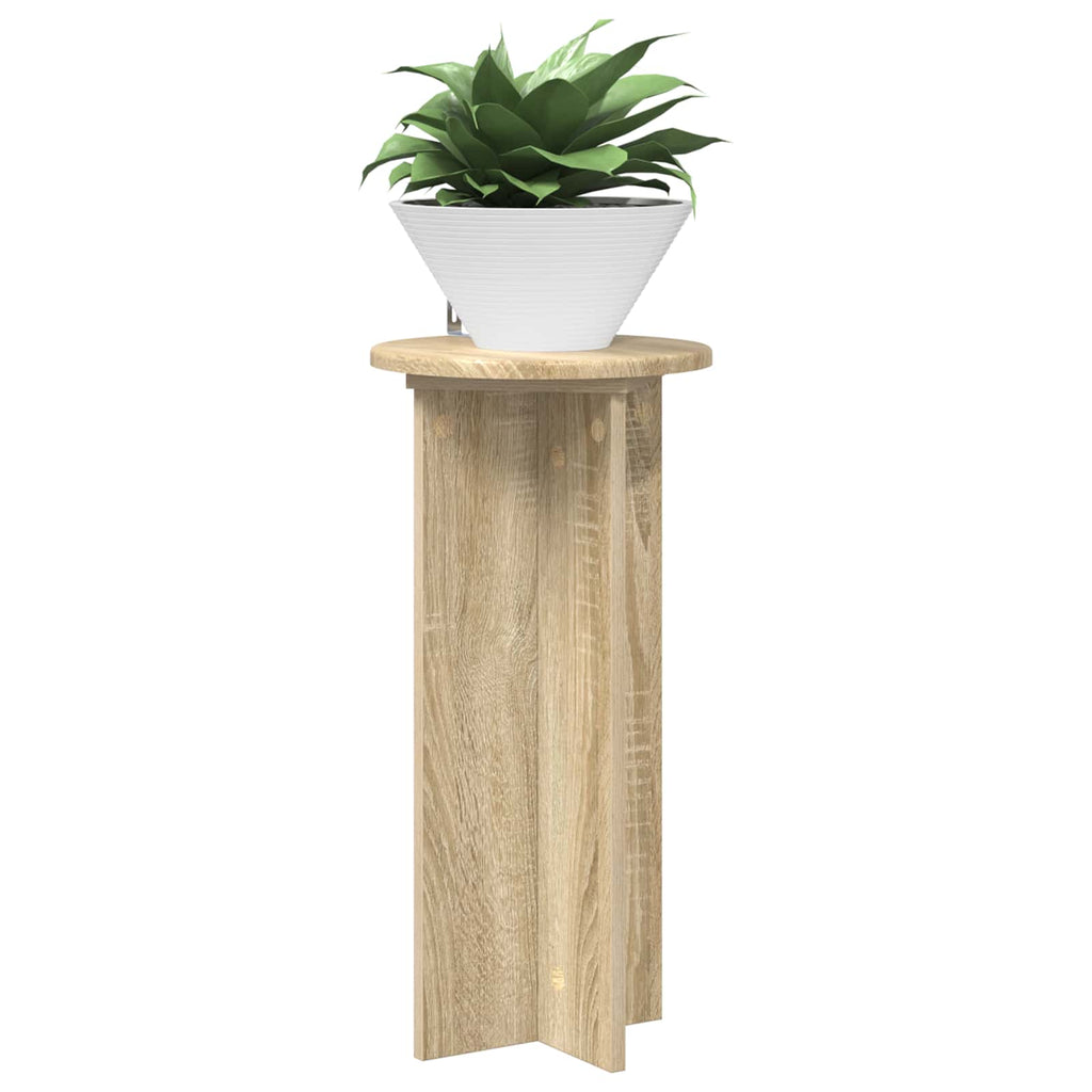 Pflanzenständer 2 pcs Sonoma-Eiche 29,5 x 29,5 x 60 cm