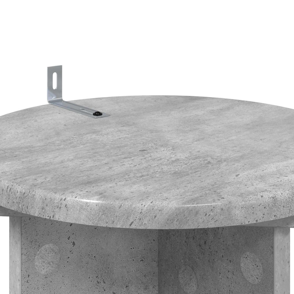Pflanzenständer 2 pcs Betongrau 29,5 x 29,5 x 60 cm