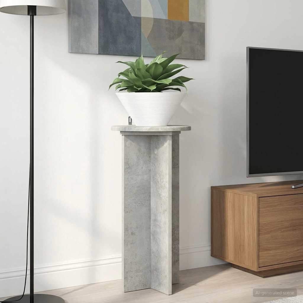 Pflanzenständer 2 pcs Betongrau 29,5 x 29,5 x 60 cm