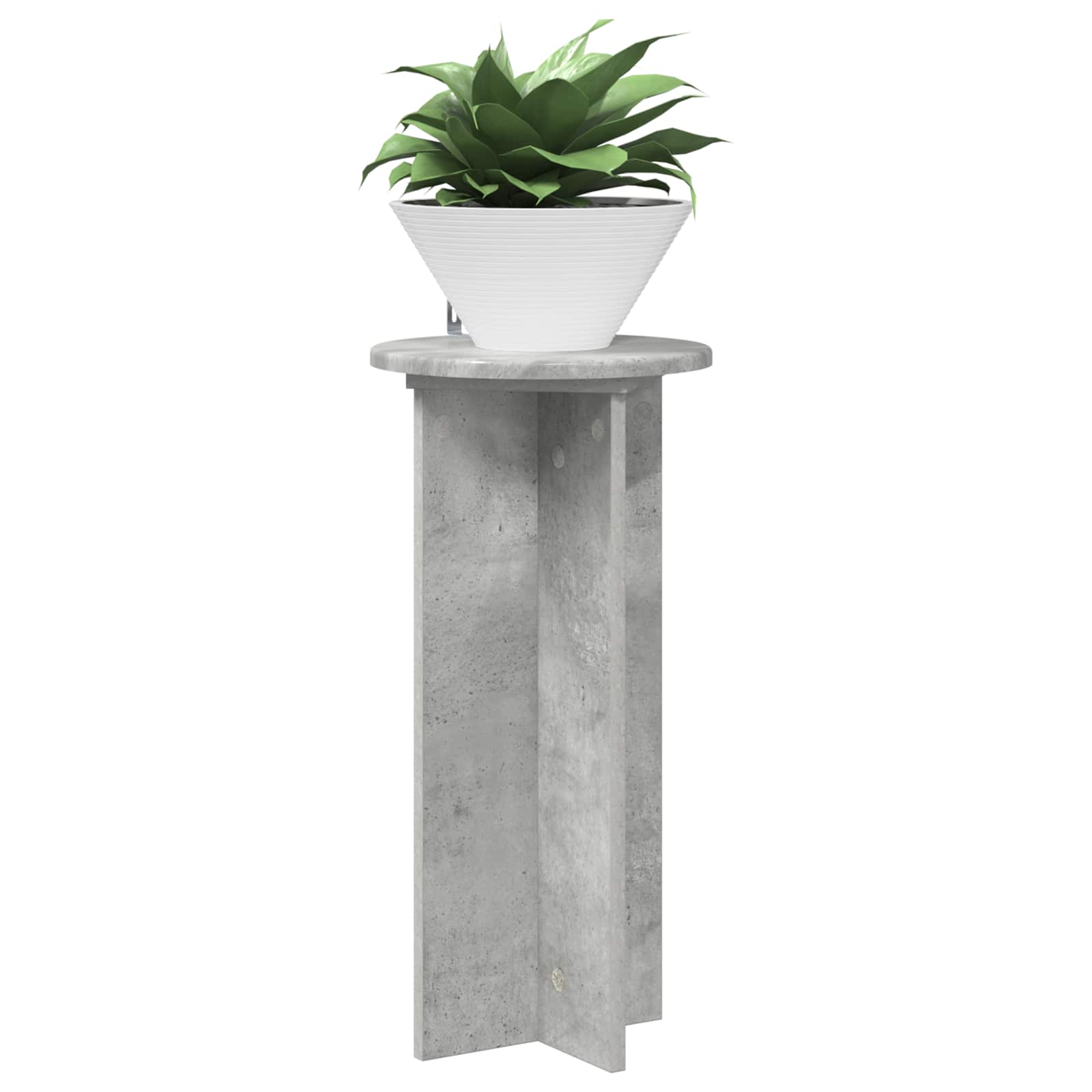 Pflanzenständer 2 pcs Betongrau 29,5 x 29,5 x 60 cm
