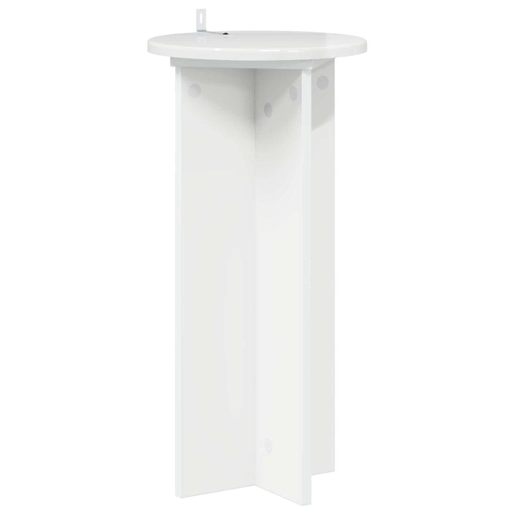 Pflanzenständer 2 pcs Hochglanz Weiß 29,5 x 29,5 x 60 cm