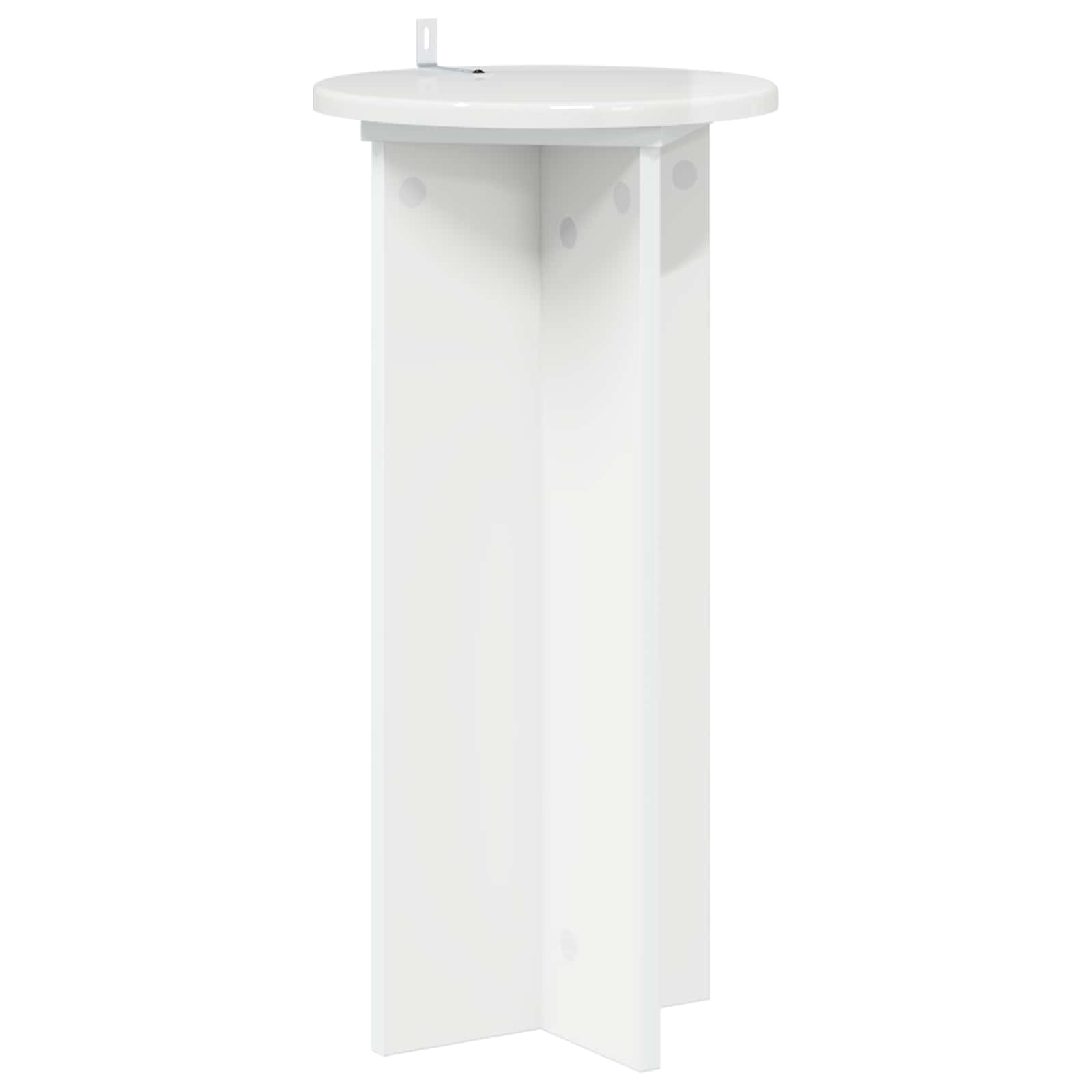 Pflanzenständer 2 pcs Hochglanz Weiß 29,5 x 29,5 x 60 cm
