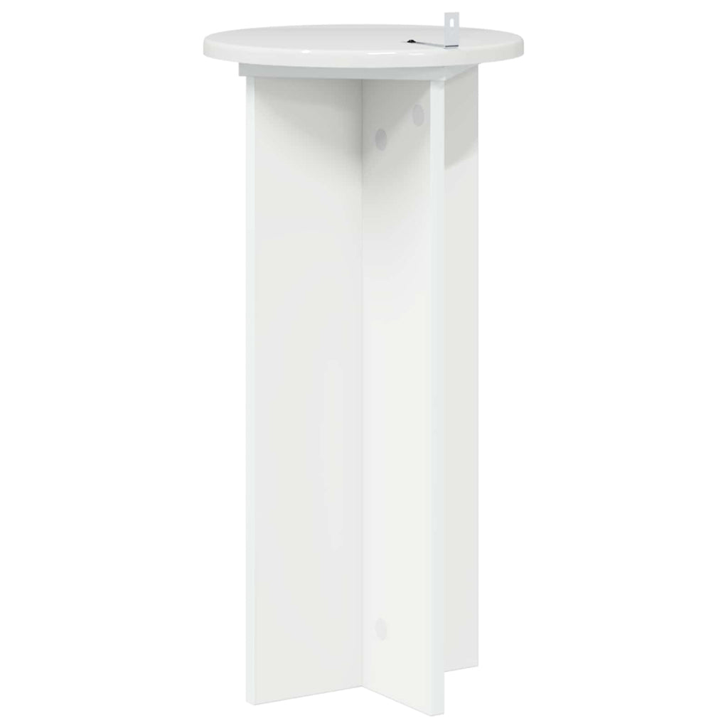 Pflanzenständer 2 pcs Hochglanz Weiß 29,5 x 29,5 x 60 cm