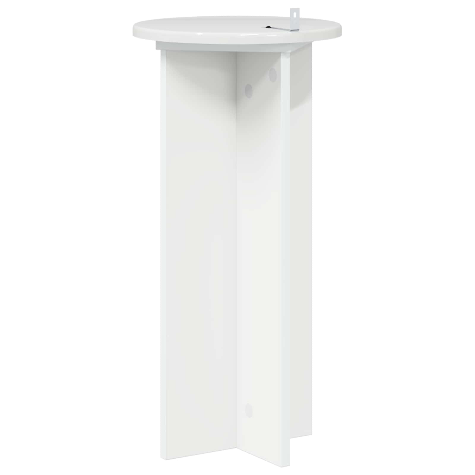 Pflanzenständer 2 pcs Hochglanz Weiß 29,5 x 29,5 x 60 cm