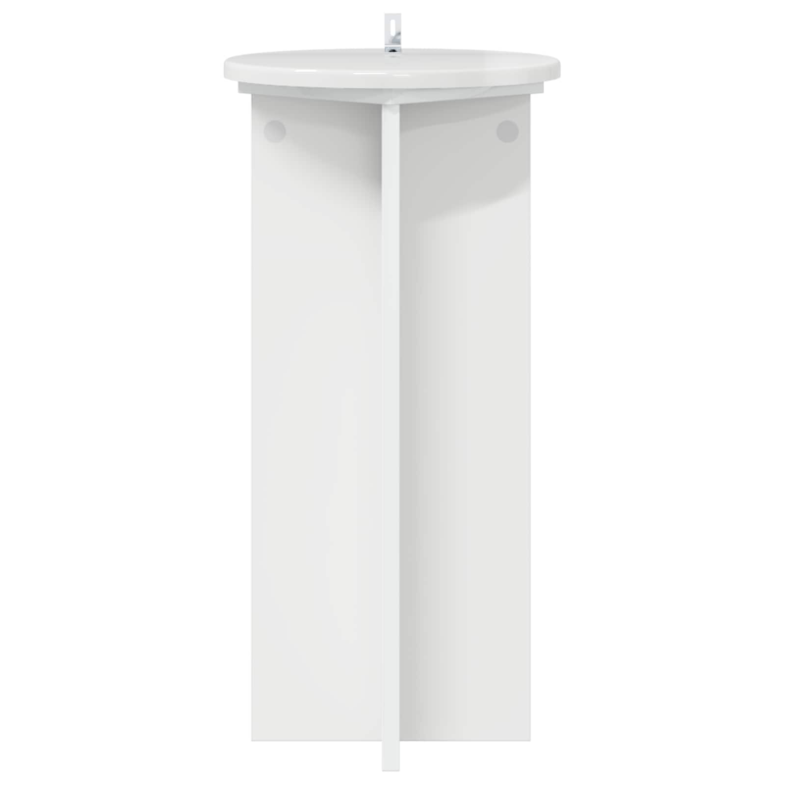 Pflanzenständer 2 pcs Hochglanz Weiß 29,5 x 29,5 x 60 cm